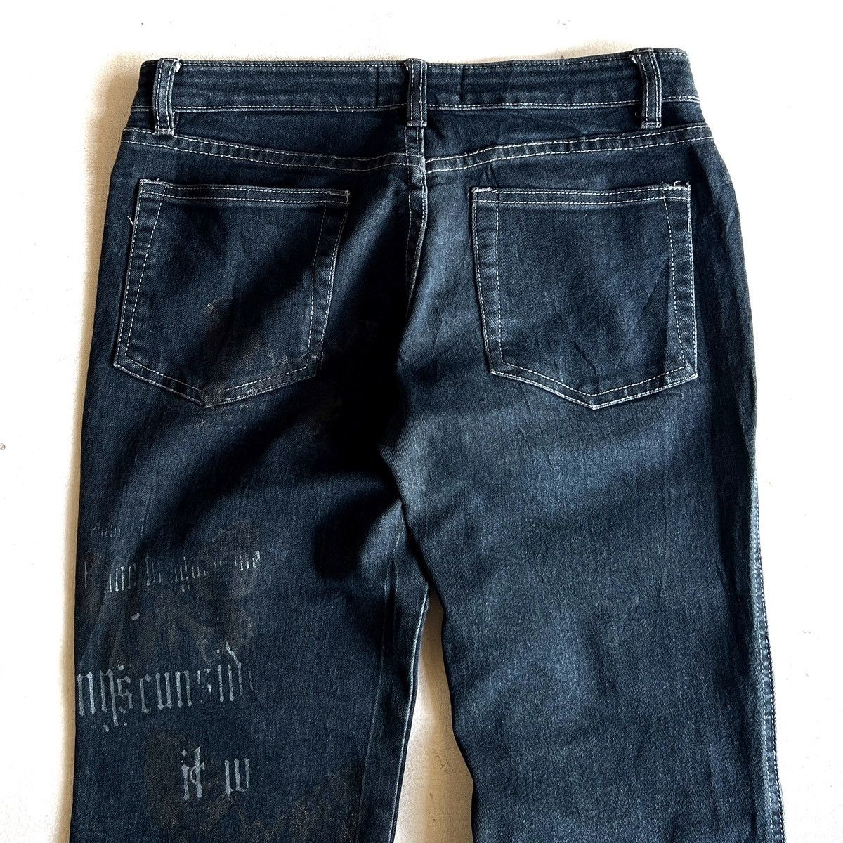 If Six Was Nine h.naoto Blood low-waist flared jeans Size US 30 / EU 46 - 10 Thumbnail