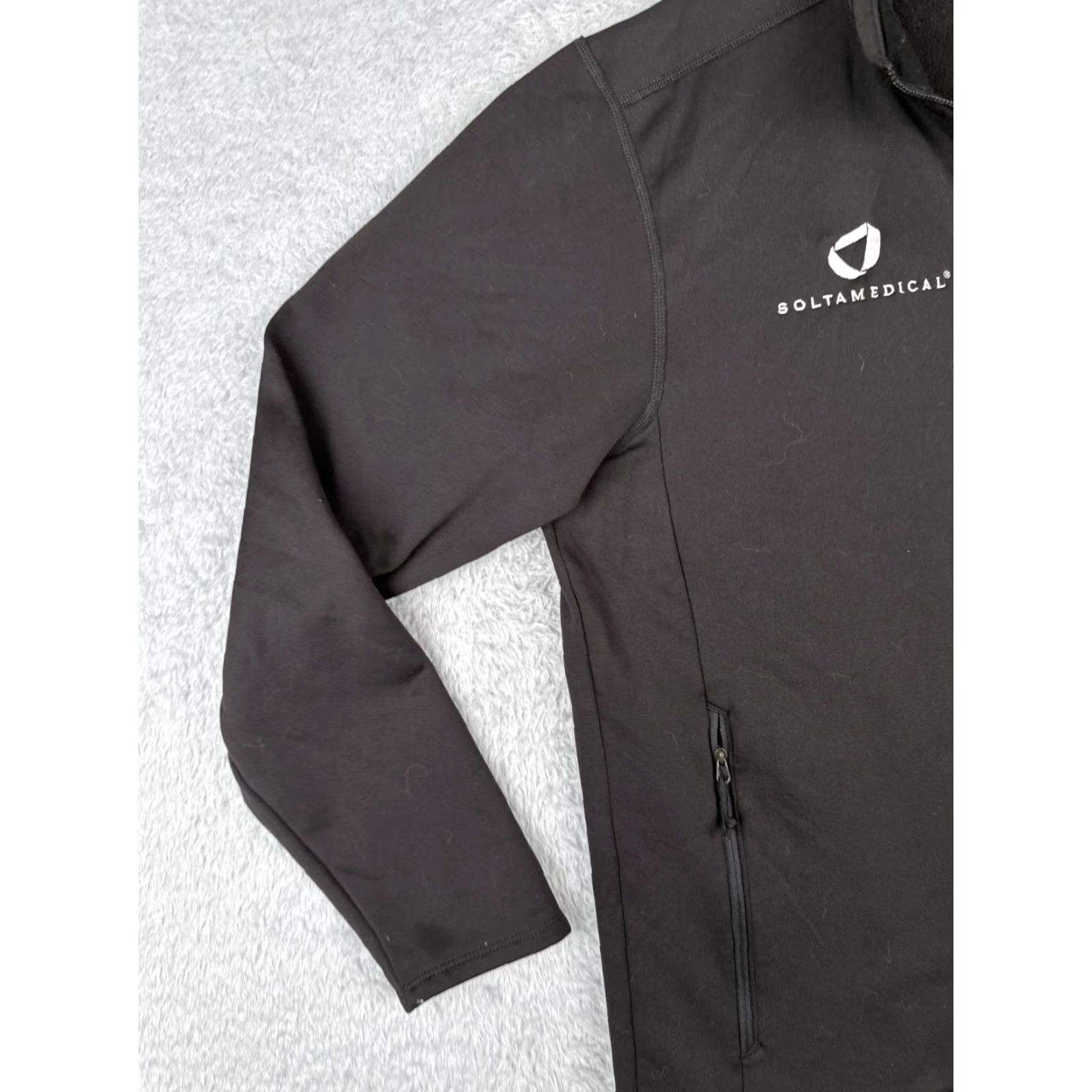 The North Face The North Face Jacket Mens Large Black Softshell Full Zip Mock Neck Pockets Size US L / EU 52-54 / 3 - 6 Thumbnail