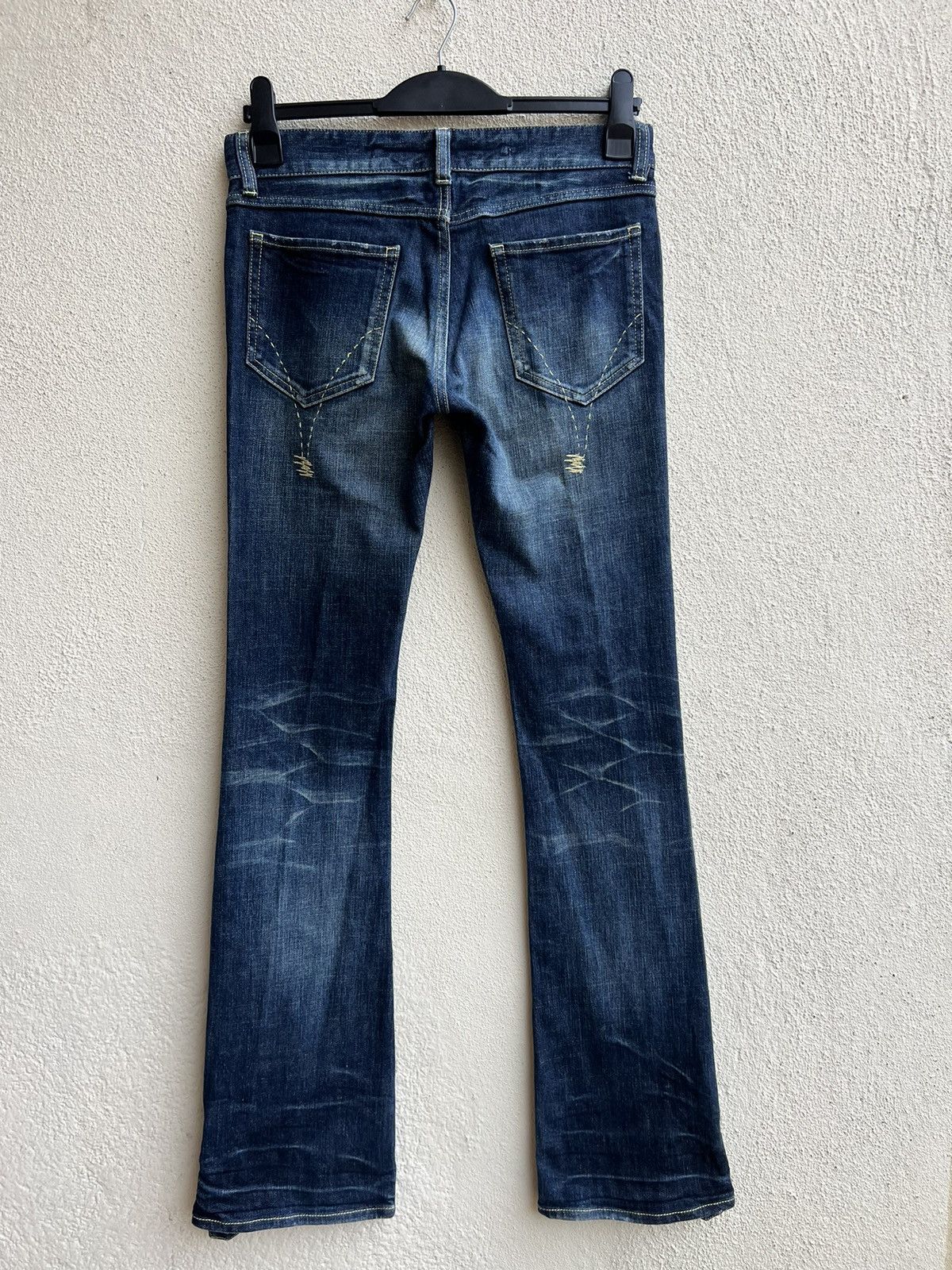 20471120 RICO Japan Fade Blue Denim Bootcut Jeans Size US 29 - 19 Thumbnail