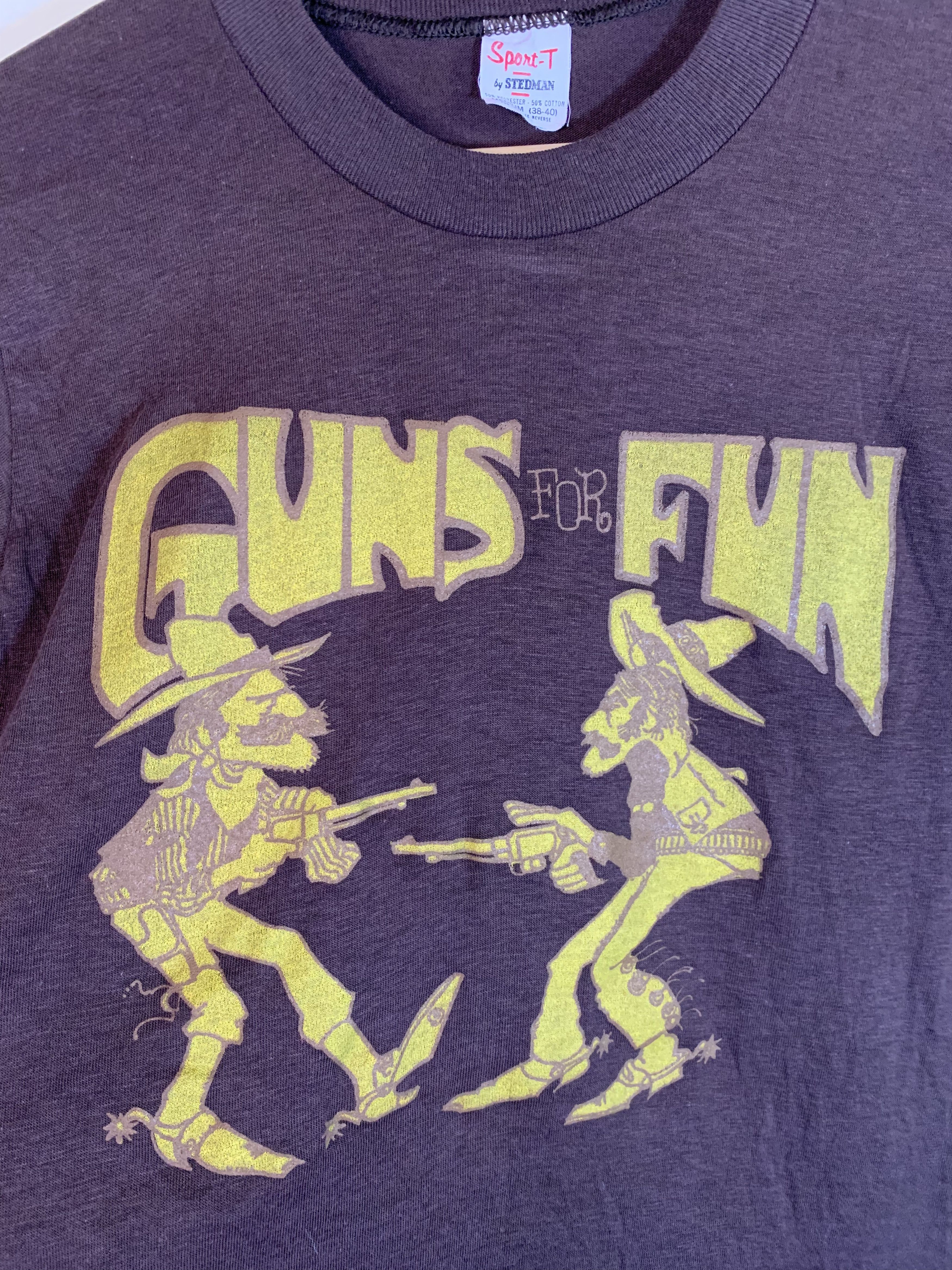 Vintage RARE Vintage 60’s Guns For Fun Firearm Single Stitch T-Shirt Size US M / EU 48-50 / 2 - 5 Thumbnail