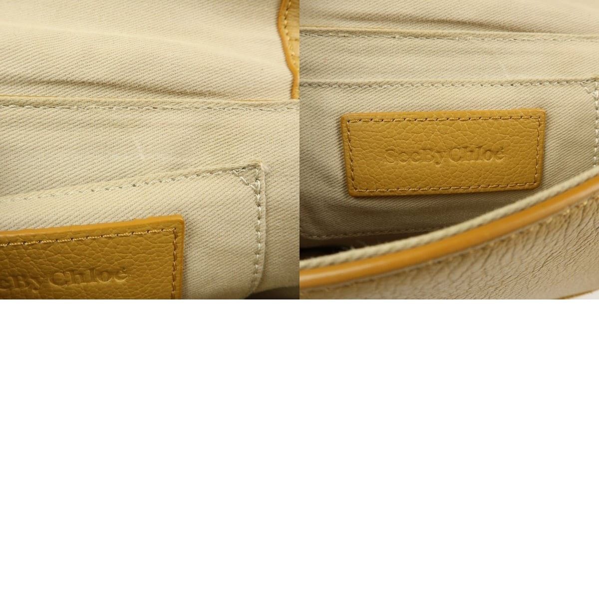 Chloe See by Chloe Joan Suede & Leather Crossbody Bag Yellow Size ONE SIZE - 8 Thumbnail