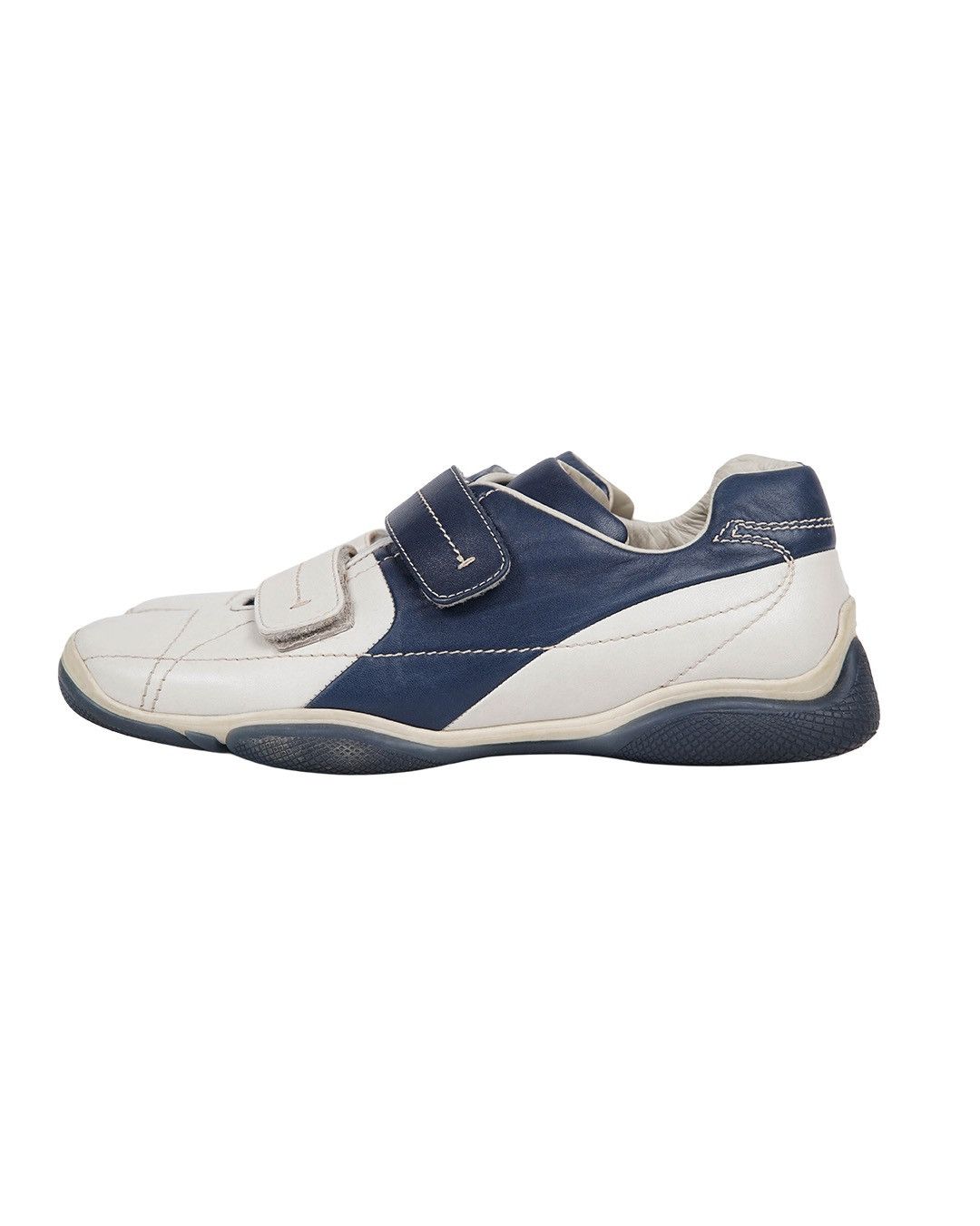 Prada Prada Sport 2001 Leather Sneakers in Navy/Beige Size US 7 / EU 40 - 3 Thumbnail