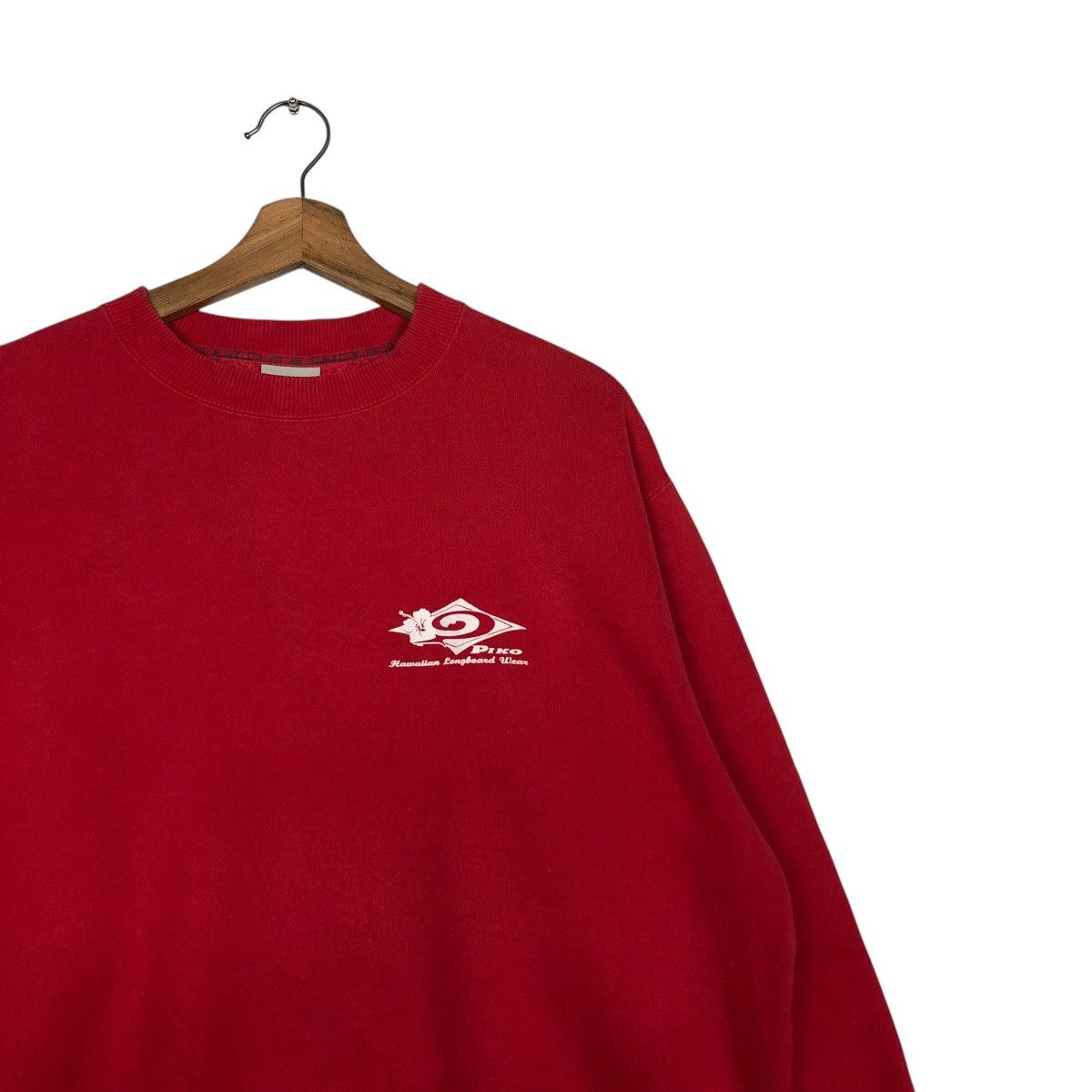 Japanese Brand × Vintage 📌Vintage Sweatshirt Piko Hawaiian Longboard Wear Big Logo Size US L / EU 52-54 / 3 - 7 Thumbnail