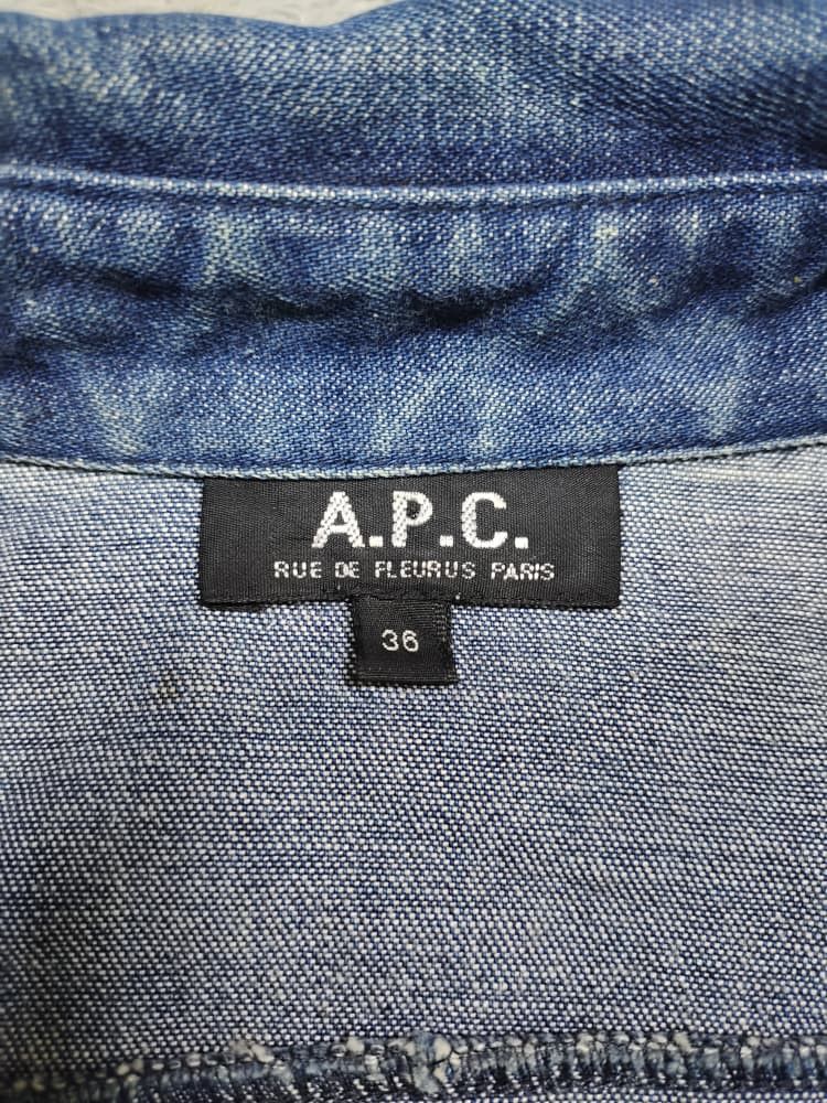 A.P.C. A.P.C INDIGO DENIM MINI DRESS BELTED SIZE 36 Size XS / US 0-2 / IT 36-38 - 7 Thumbnail