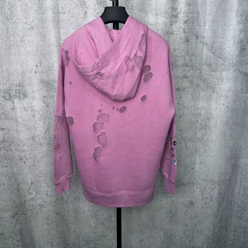 Givenchy Givenchy Givenchy Floral Embroidery Distressed Hoodie -250 Size XS / US 0-2 / IT 36-38 - 2 Thumbnail