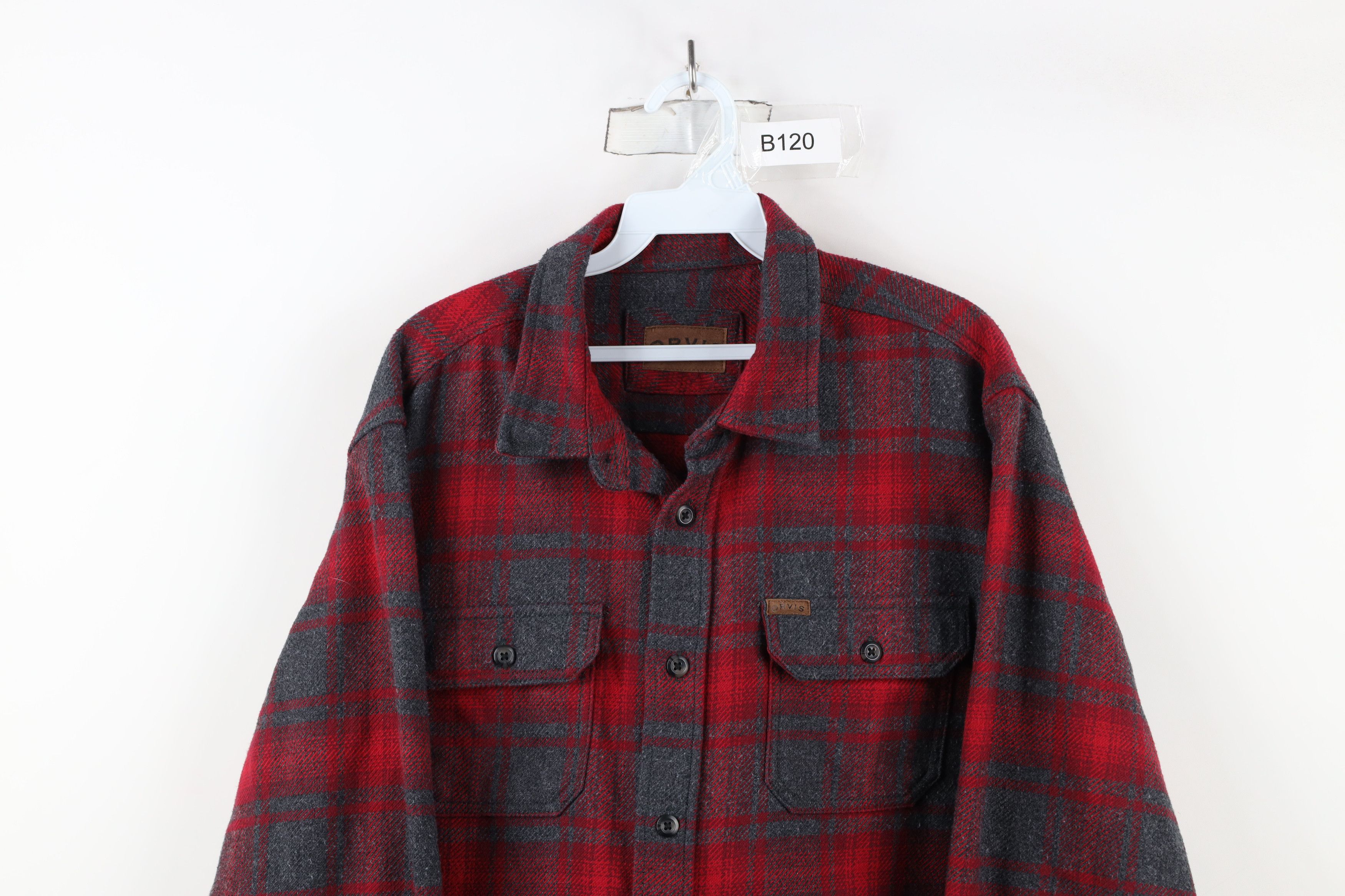 Orvis × Vintage Vintage Orvis Heavy Flannel Button Shirt Jacket Jac Shirt Size US L / EU 52-54 / 3 - 2 Thumbnail