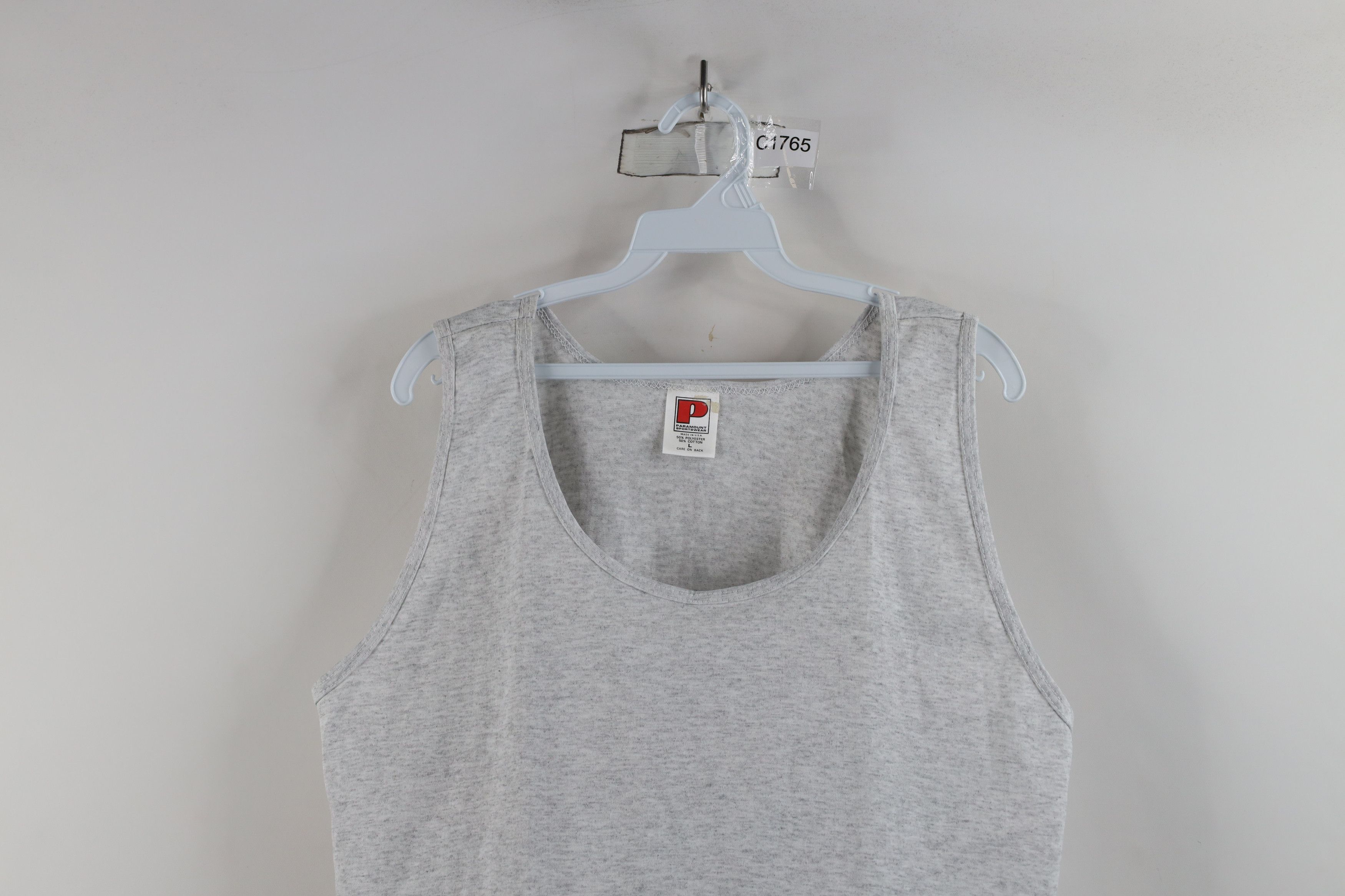 Vintage Vintage 90s Streetwear Tank Top T-Shirt Heather Gray USA Size US L / EU 52-54 / 3 - 2 Thumbnail