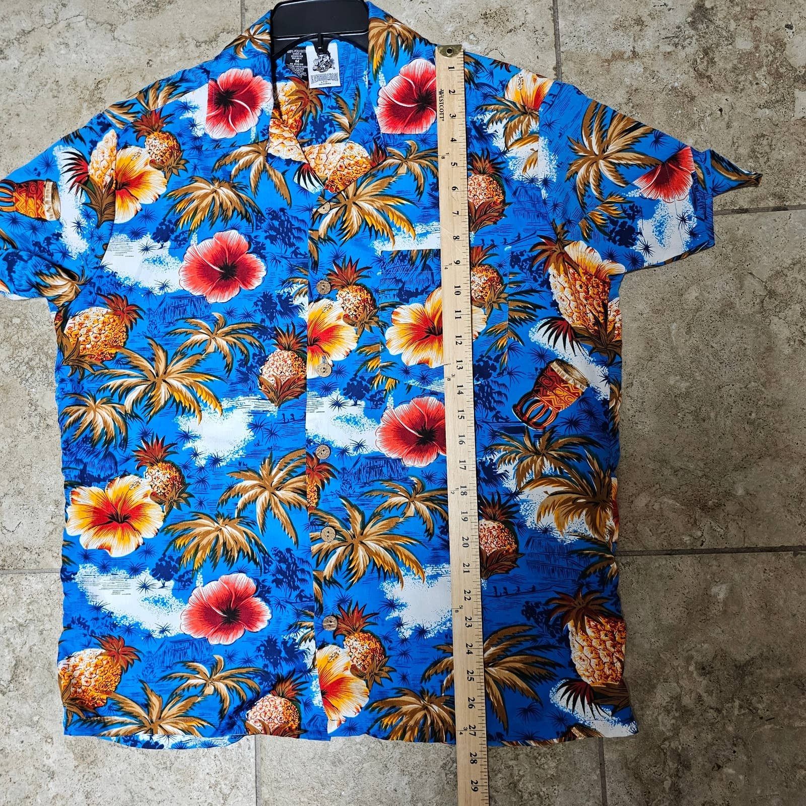 Kennington Ltd. Kennington Hawaii Floral Coconut Button Shirt SZ Medium Size US M / EU 48-50 / 2 - 6 Thumbnail