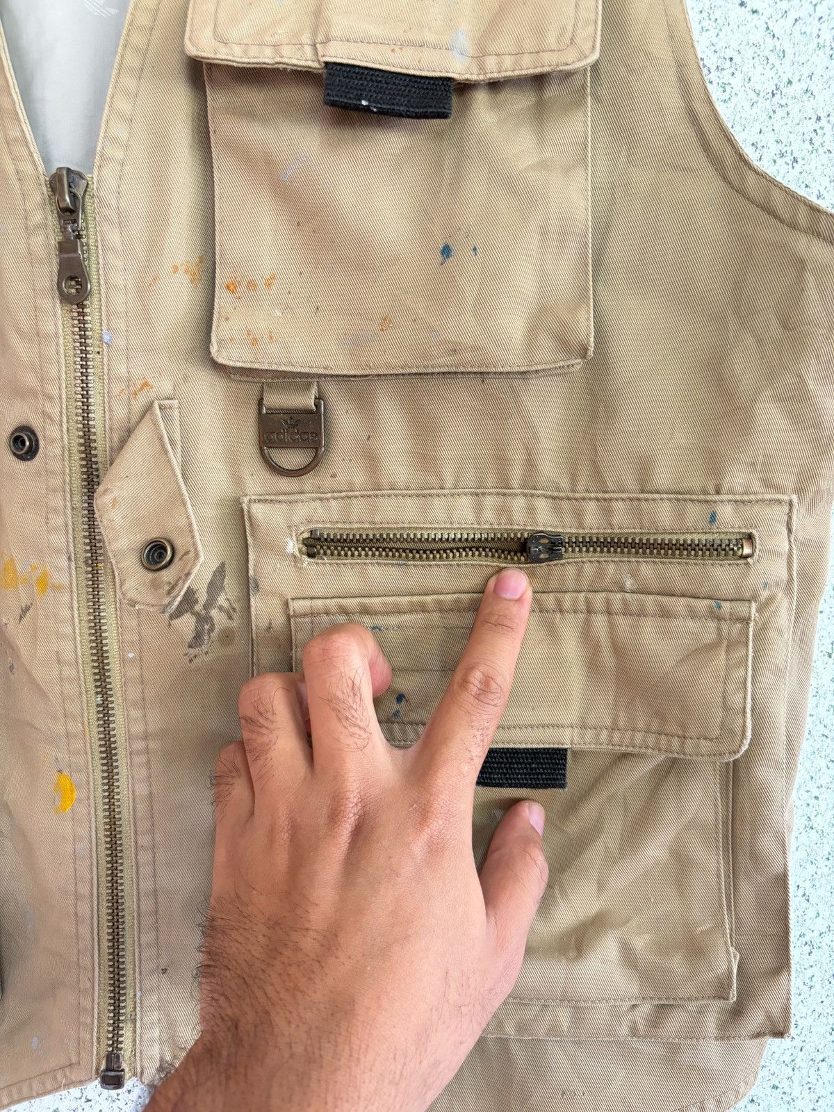 Adidas VINTAGE Adidas Double Pocket Vest Outdoor Work 🔥 Size US M / EU 48-50 / 2 - 7 Thumbnail
