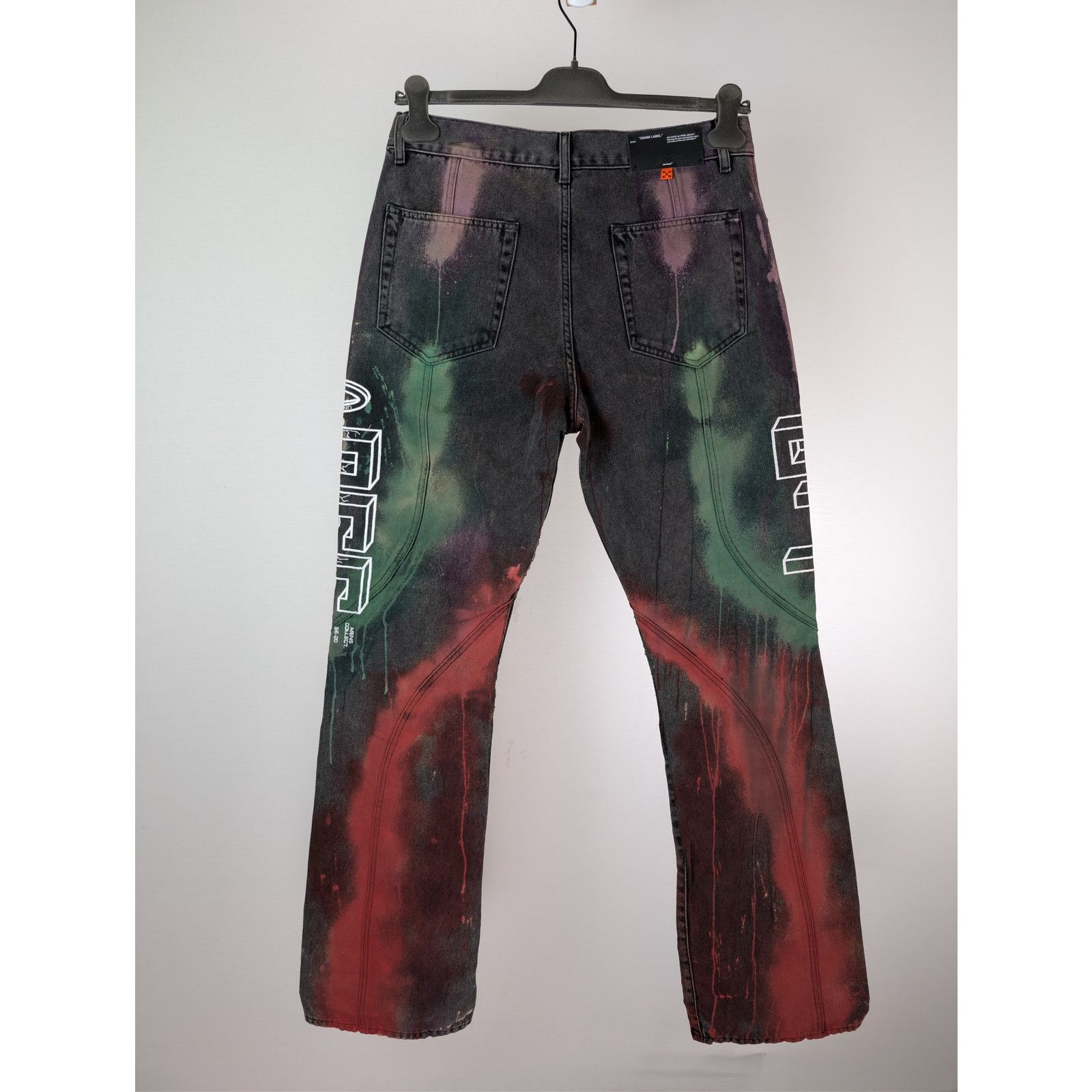 Off-White o1rshd1 Flared Jean in Multicolor Size US 32 / EU 48 - 17 Thumbnail