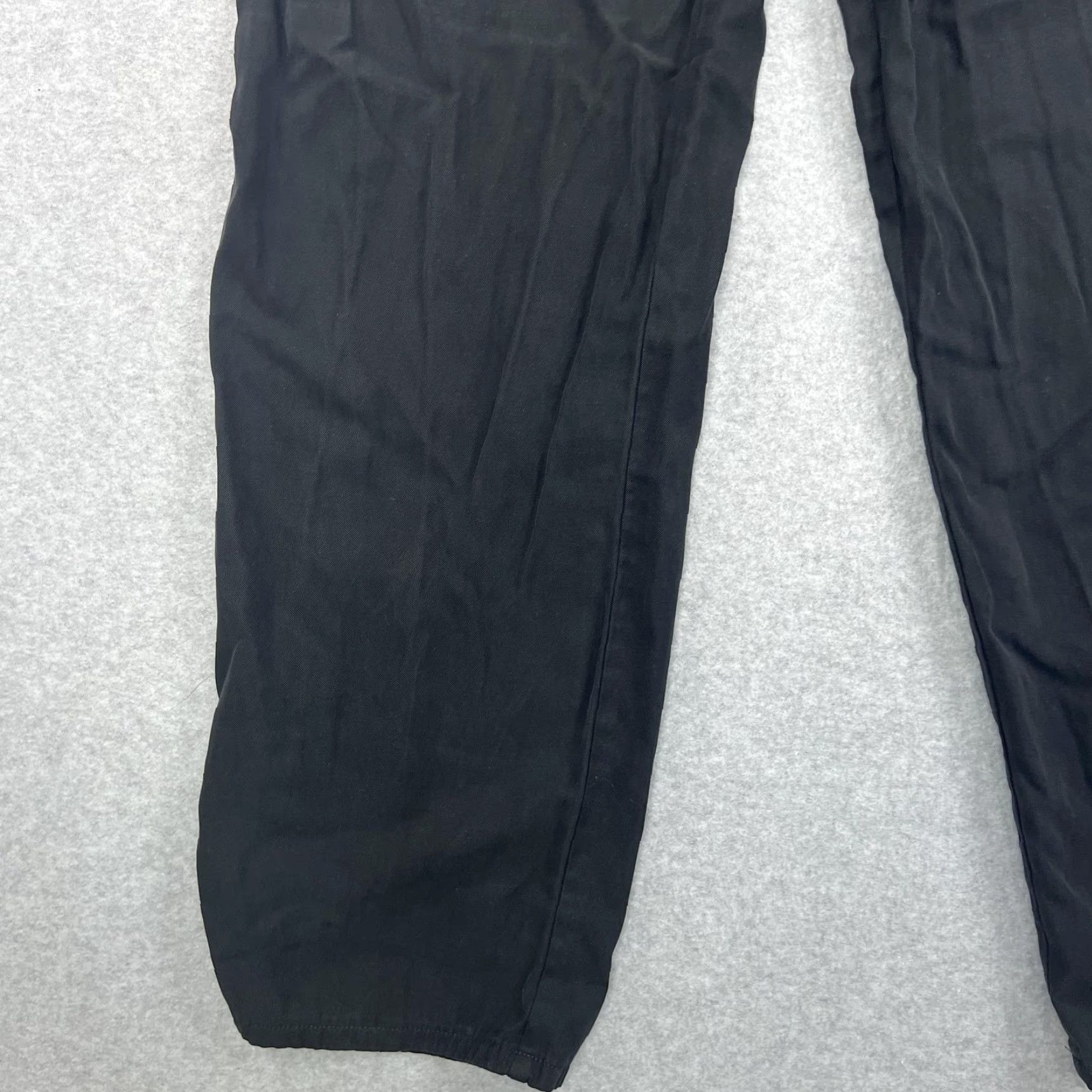 Nat Nast Nat Nast Pants Mens 36 Black Straight Leg 70% Silk Cotton Blend Classic Casual Chino Regular Front Flat Front Zip Pockets Mens Size US 36 / EU 52 - 7 Thumbnail