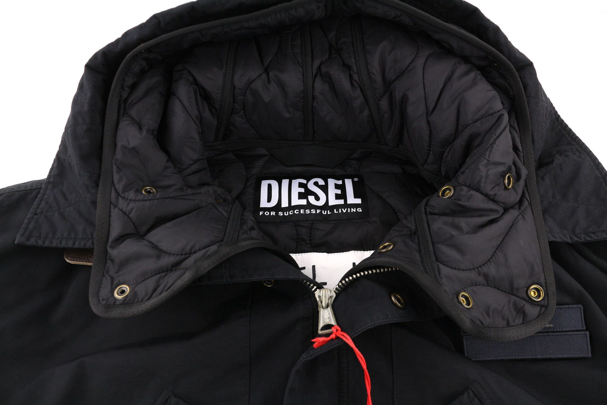 Diesel W-MILES L 2in1 Parka Drawstring Mid-Length Jacket 81747 Size US L / EU 52-54 / 3 - 6 Thumbnail