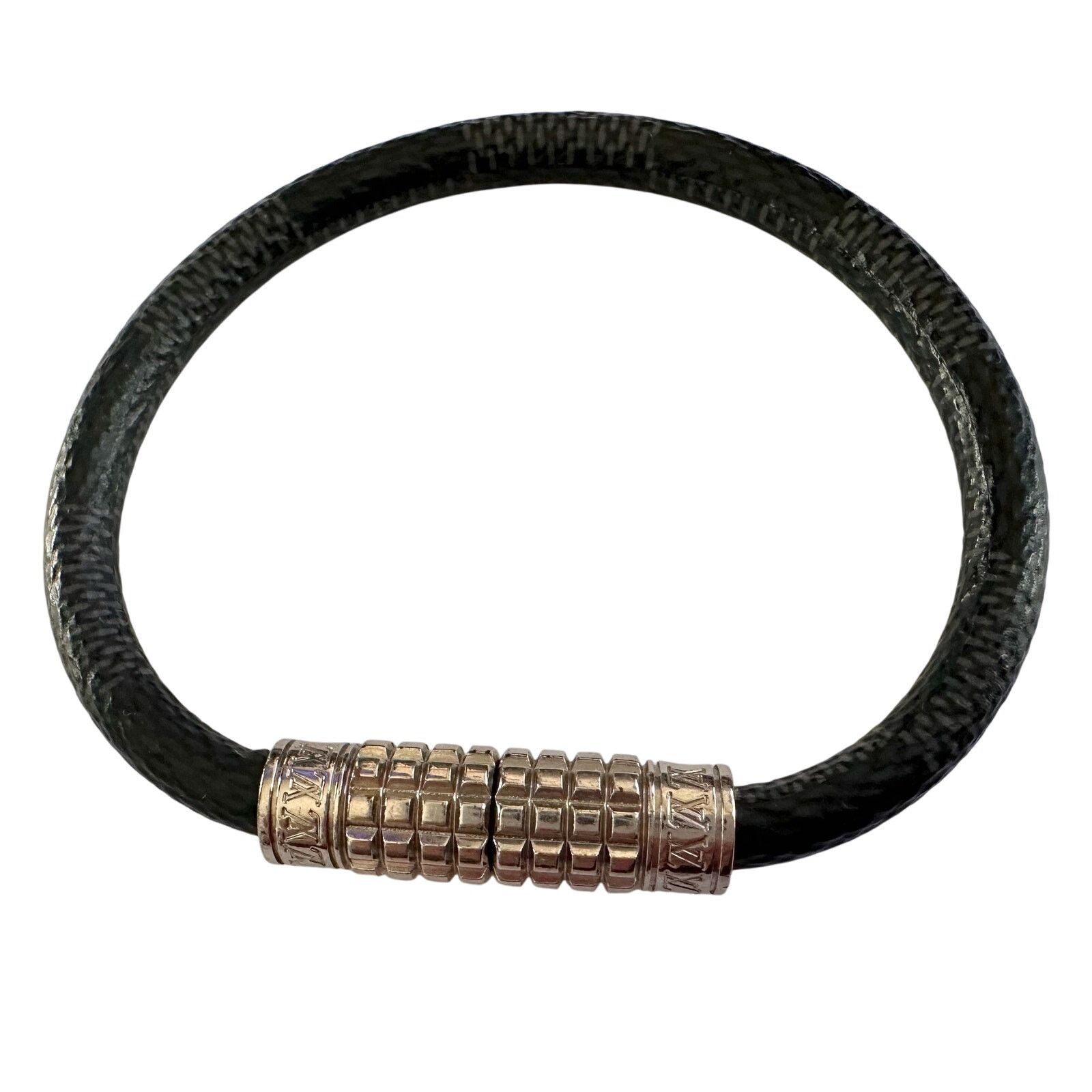 Louis Vuitton Louis Vuitton Digit Damier Graphite Canvas Bracelet Size ONE SIZE - 6 Thumbnail