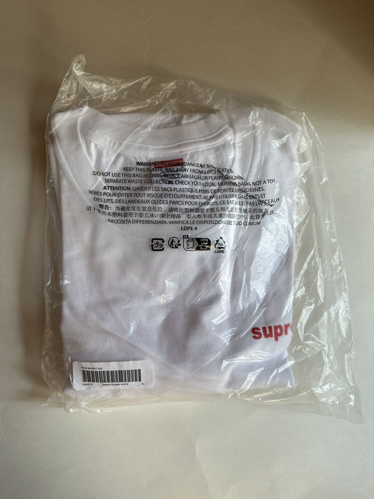 Supreme Supreme Fuck Money Tee Size US XL / EU 56 / 4 - 3 Thumbnail