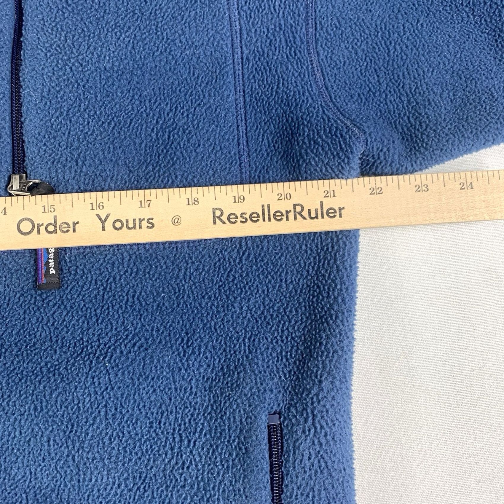 Patagonia VINTAGE Patagonia Full Zip SweatEr Mens M Blue Synchilla 90s USA Pattern Solid Sweater Size US M / EU 48-50 / 2 - 5 Thumbnail