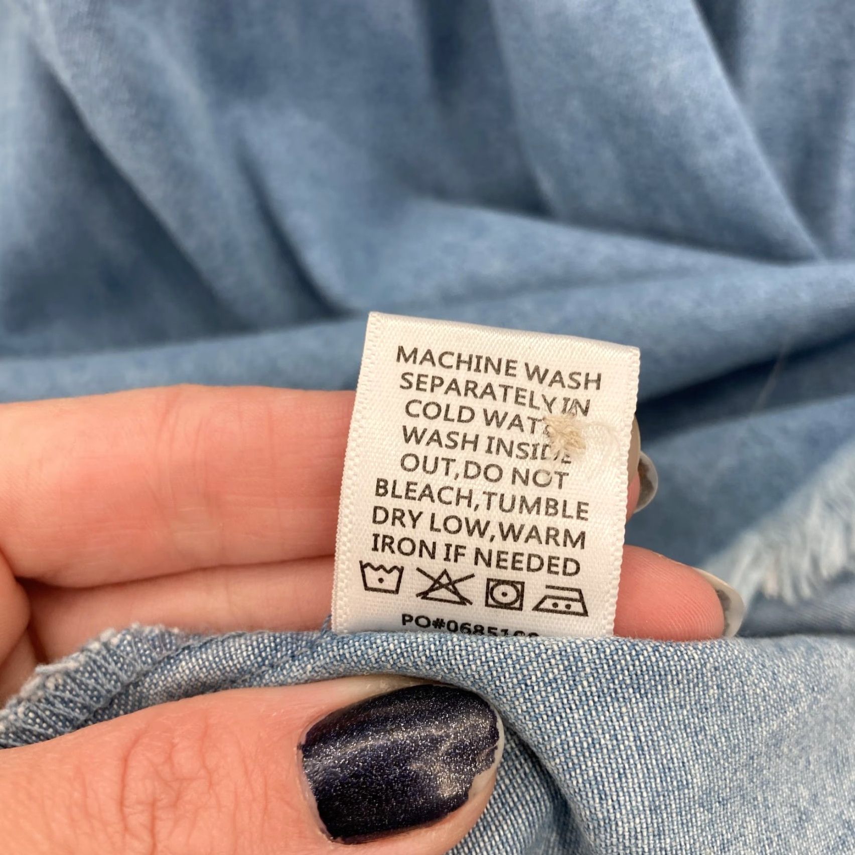 Show Me Your MuMu VINTAGE Show Me Your MuMu Denim Shirt Dress Womens XL Blue Louisiana Raw Hem Long Sleeve Size XL / US 12-14 / IT 48-50 - 4 Thumbnail