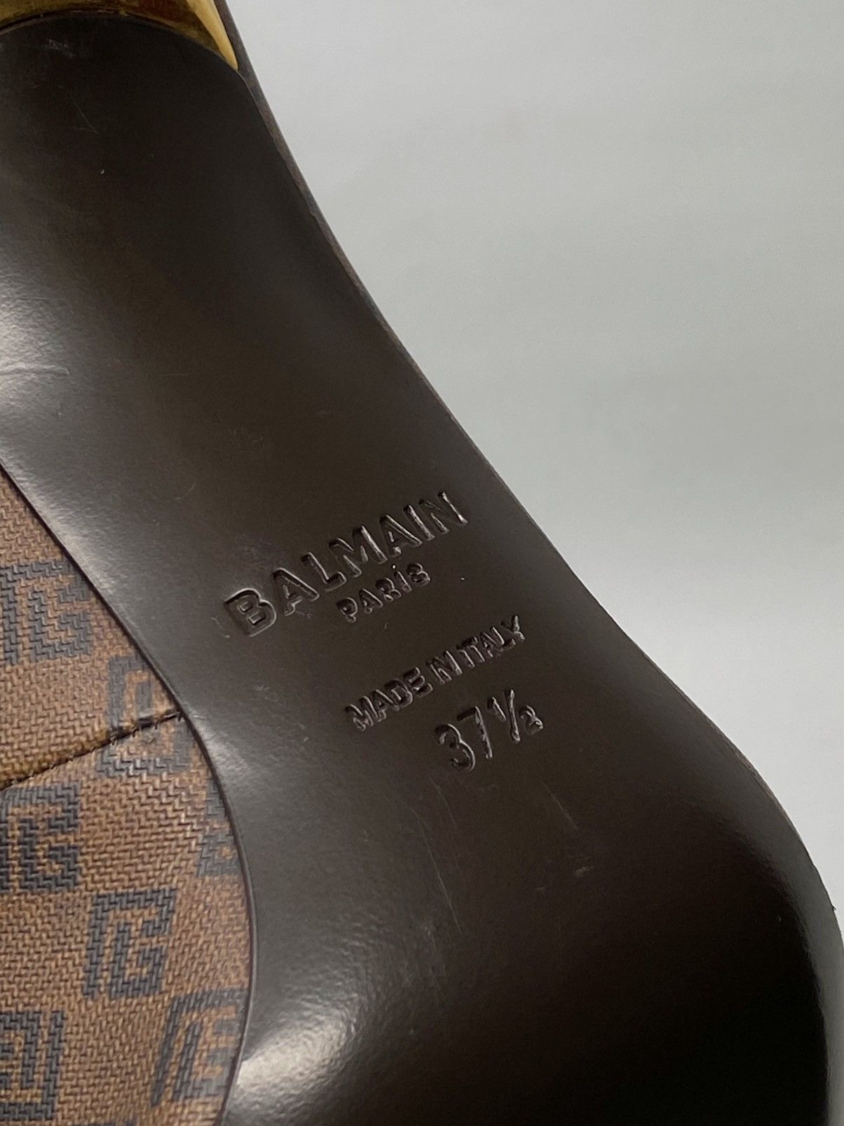 Balmain Balmain Clara-Mini Monogram Pumps size 37.5 Size US 7.5 / IT 37.5 - 14 Thumbnail