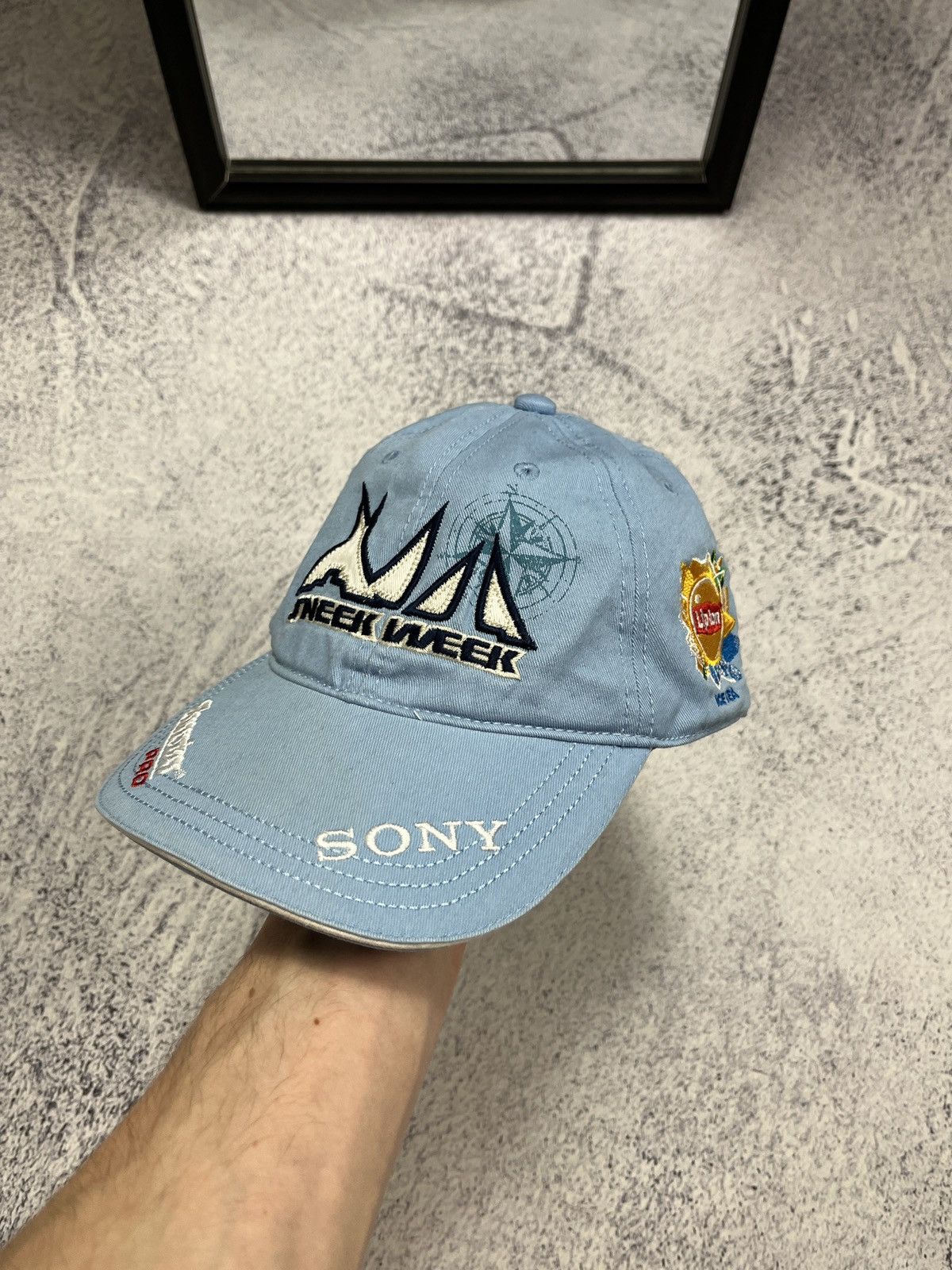 Vintage Sneek Week Royal Dutch Regatta Racing Cap Lipton Sony Rare Size ONE SIZE - 1 Thumbnail