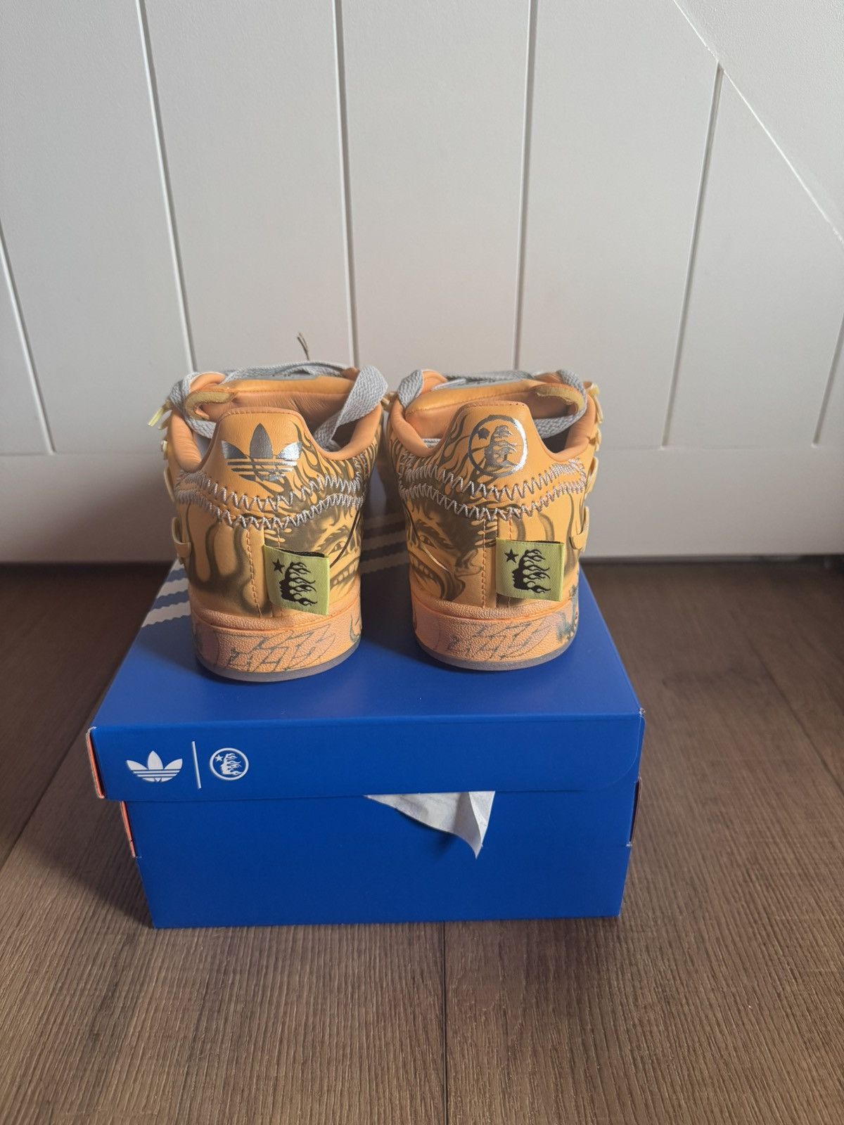 Adidas Adidas X Hellstar superstar “Hazy Orange” Size US 8.5 / EU 41-42 - 3 Thumbnail