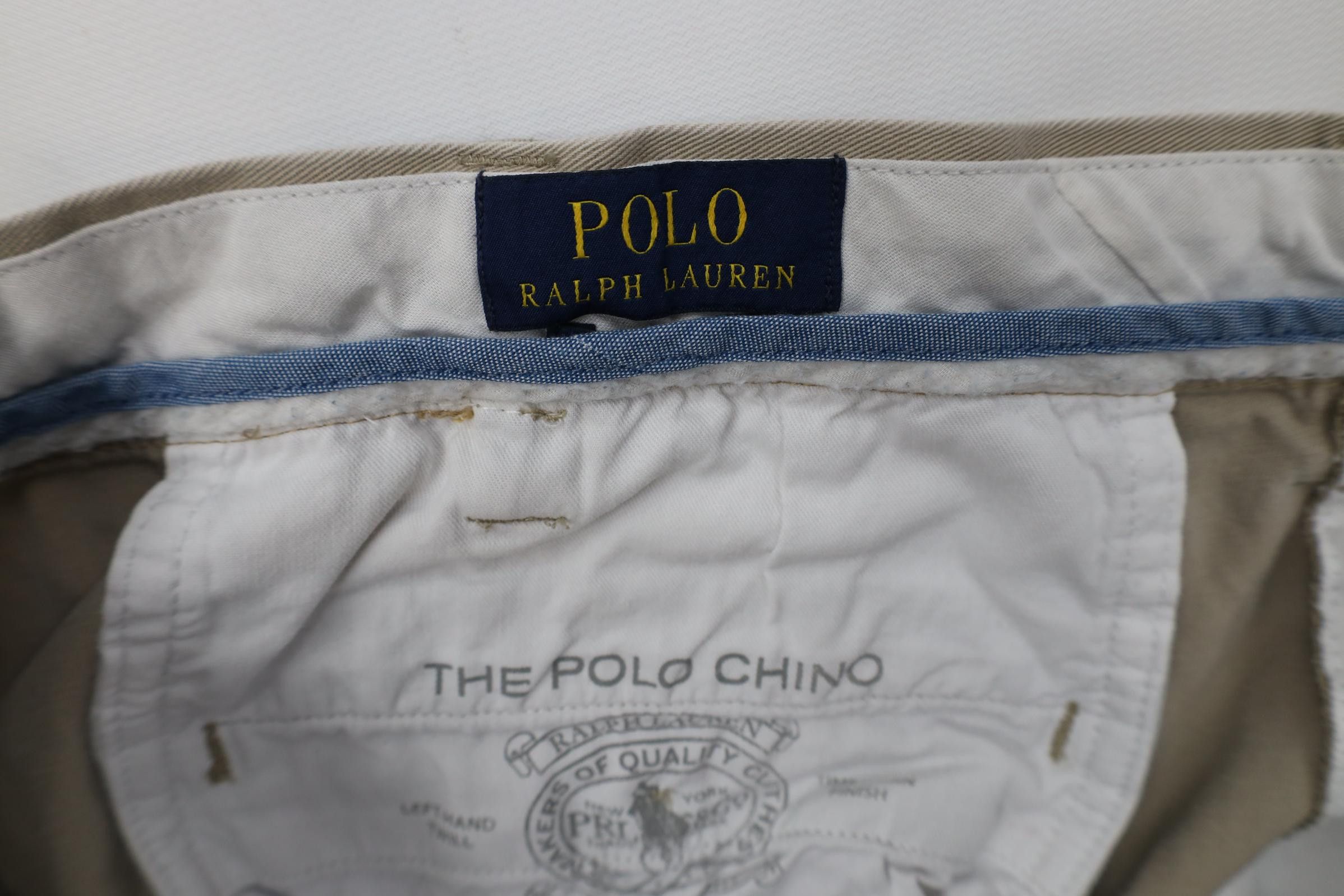 Polo Ralph Lauren Vintage Y2K Ralph Lauren Wide Leg Chino Pants Trousers Beige Size US 38 / EU 54 - 10 Thumbnail