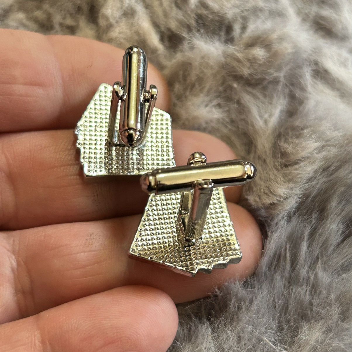 Other Men’s four aces silver enamel cuff links Size ONE SIZE - 6 Thumbnail