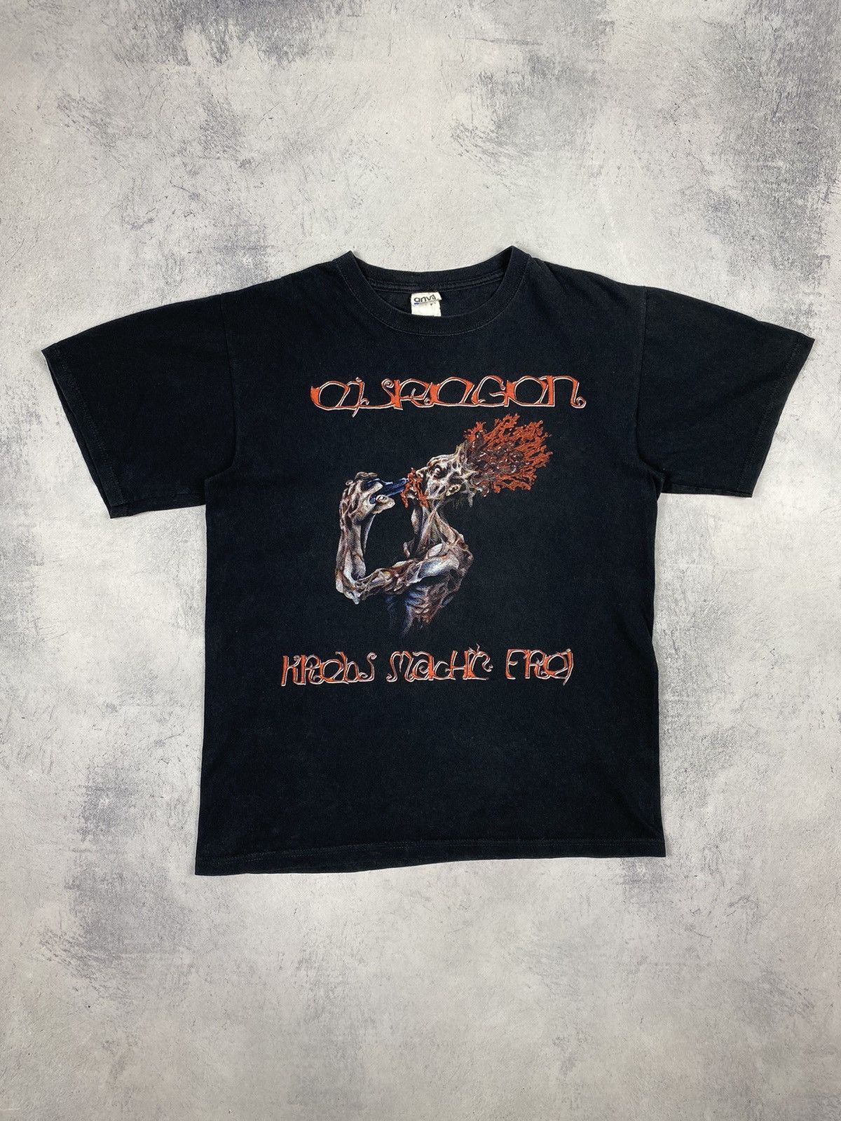 Band Tees × Vintage Vintage 00s Eisregen Krebs macht frei Y2K T shirt Size US M / EU 48-50 / 2 - 2 Thumbnail