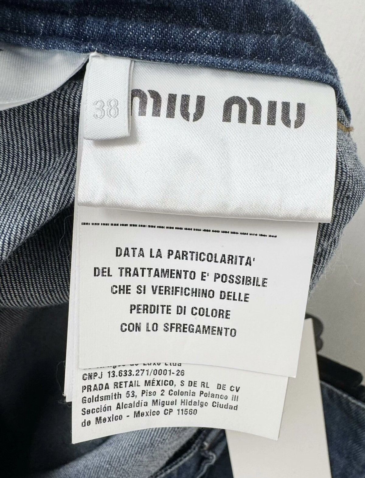 Miu Miu Miumiu denim skirt Size 38" / US 16 / IT 52 - 4 Thumbnail