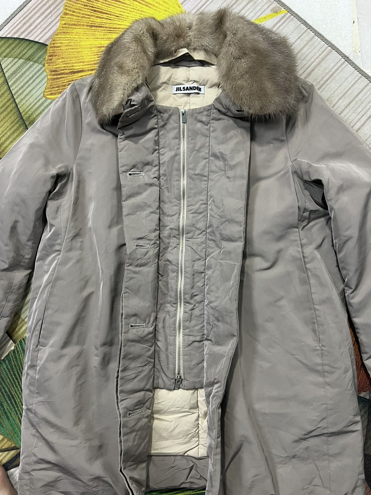 Designer × Jil Sander 💥 RARE JIL SANDER FUR COLLAR Size US S / EU 44-46 / 1 - 7 Thumbnail