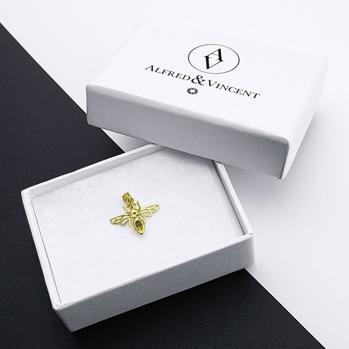 Other Bumble Honey Bee 3D Pendant Lucky Charm in 14k Yellow Gold Size ONE SIZE - 2 Thumbnail