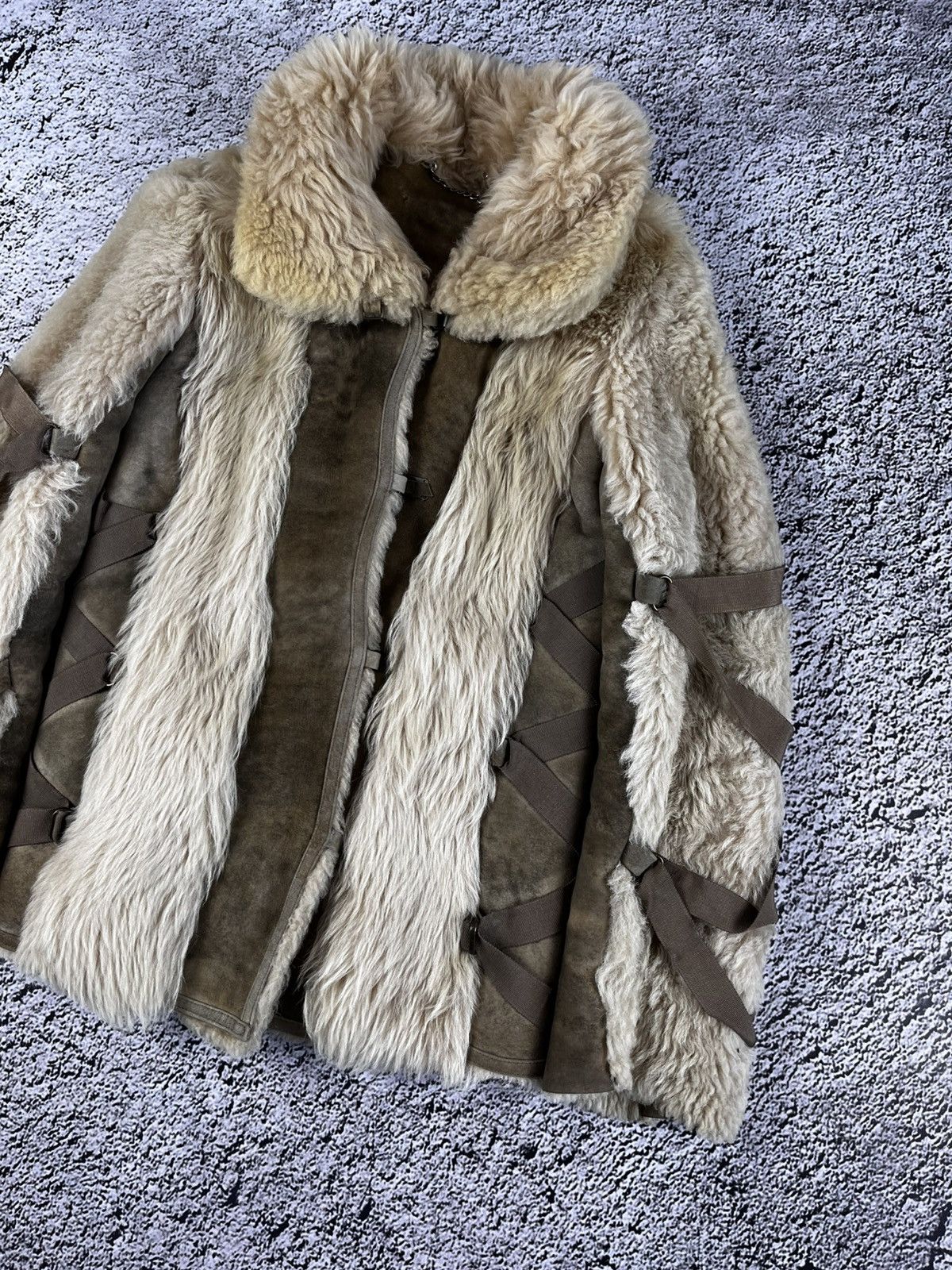 Japanese Brand Vintage Y2K leather fur shearling sheepskins coat jacket 00s Size M / US 6-8 / IT 42-44 - 5 Thumbnail