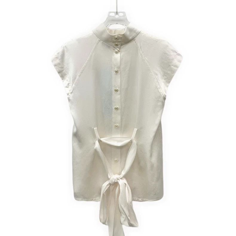 Chanel Chanel White single-breasted belt silk short sleeves Size XS / US 0-2 / IT 36-38 - 2 Thumbnail