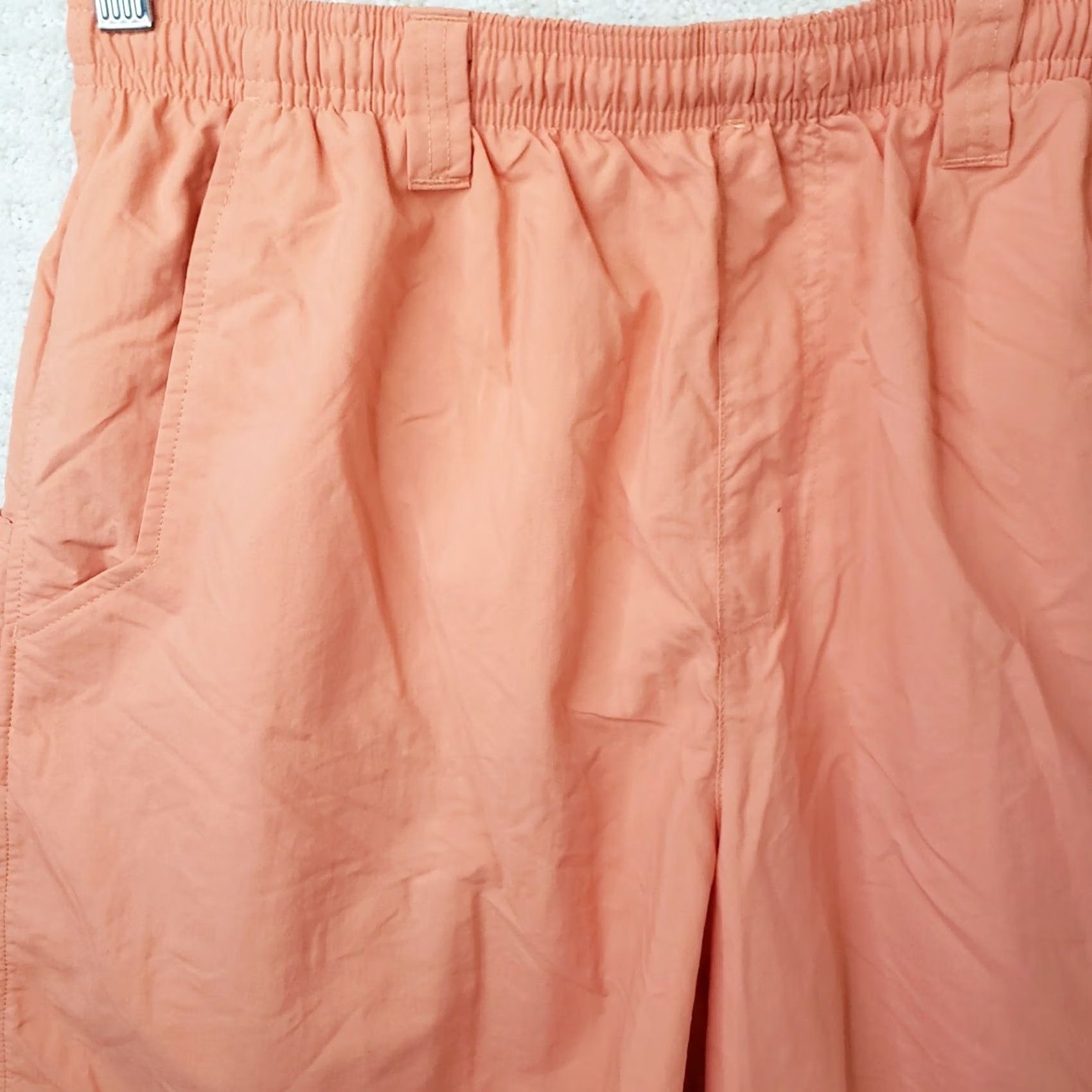 Pinko Columbia PFG Shorts Mens M Pink Pockets Nylon Elastic Waist 6" Lined Fishing NEW Size US 31 - 2 Thumbnail