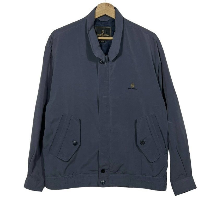 ブルゾン　フェイクスエード　GIANNI VALENTINO ジャケット　L GIANNI VALENTINO ジャンニバレンチノ M メンズ 薄手 ブルゾン