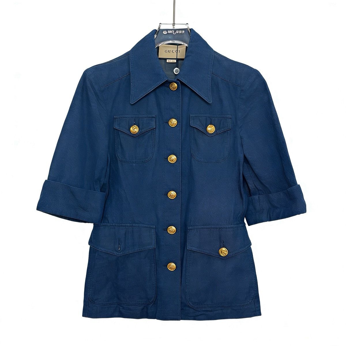 Gucci Gucci Multi-pocket Decor Wool Five-sleeve Jacket K26WX Size S / US 4 / IT 40 - 1 Thumbnail
