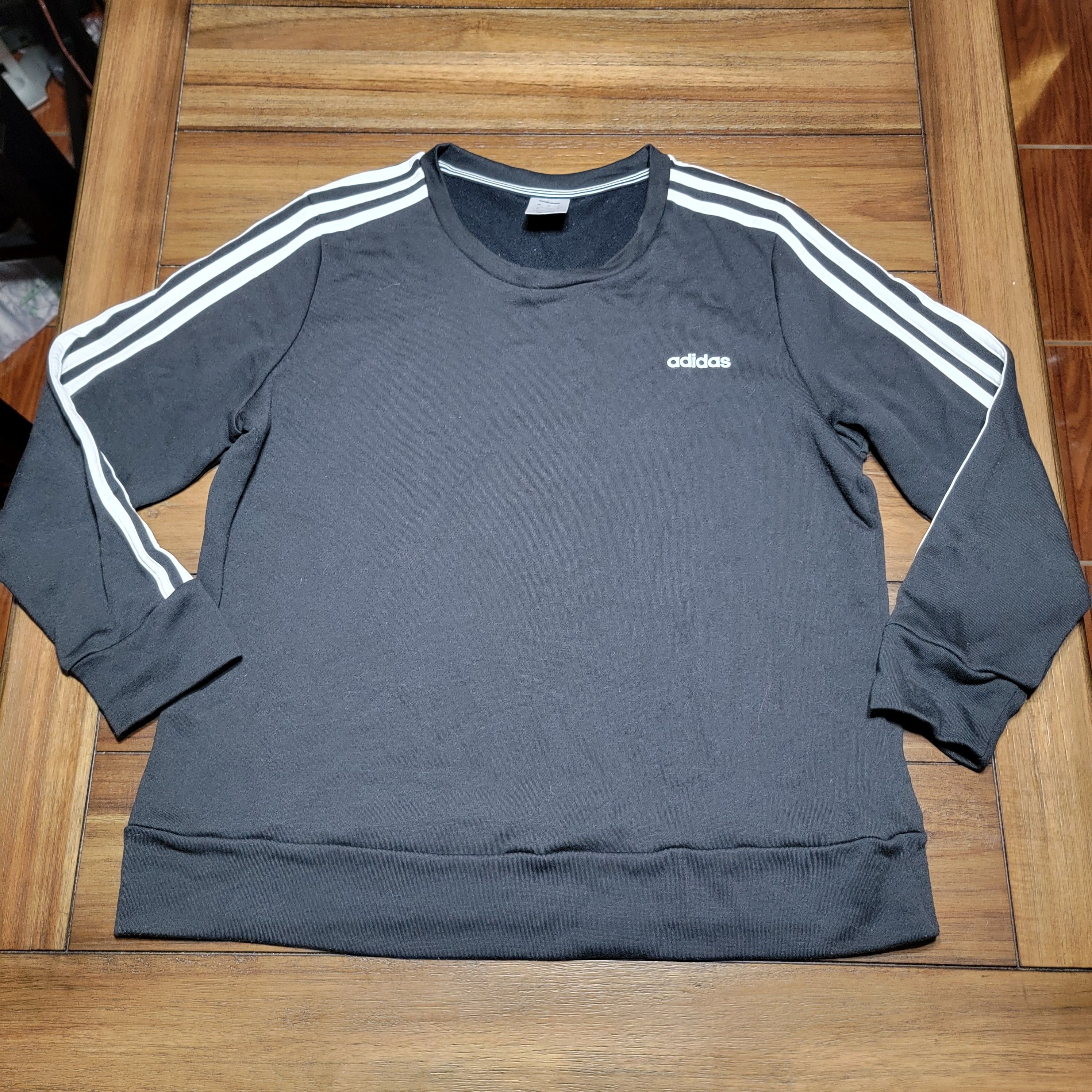 Adidas Adidas LS Unisex Thin Sweatshirt Classic Stripes - XL Size US XL / EU 56 / 4 - 1 Thumbnail
