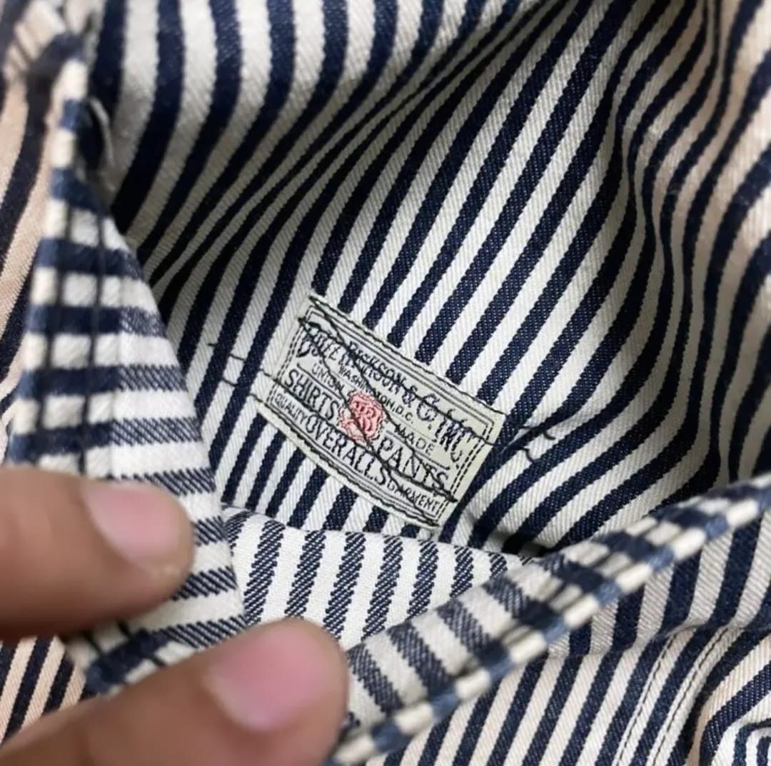 Buzz Rickson's × Toyo Enterprises BUZZ RICKSON'S US Navy Shawl Colar Hickory Work Jacket Size US L / EU 52-54 / 3 - 17 Thumbnail