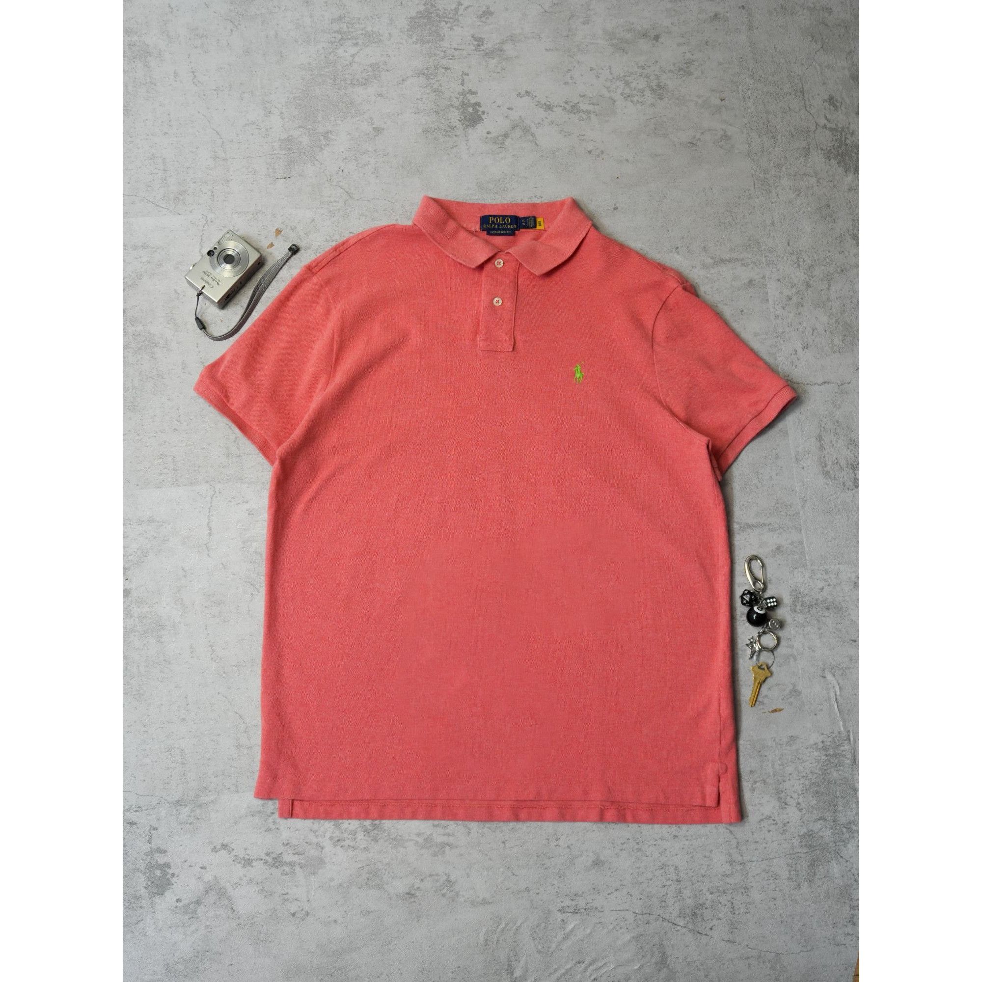 Polo Ralph Lauren Polo Ralph Lauren Slim Fit Peach Pink Shirt Size US XL / EU 56 / 4 - 1 Thumbnail