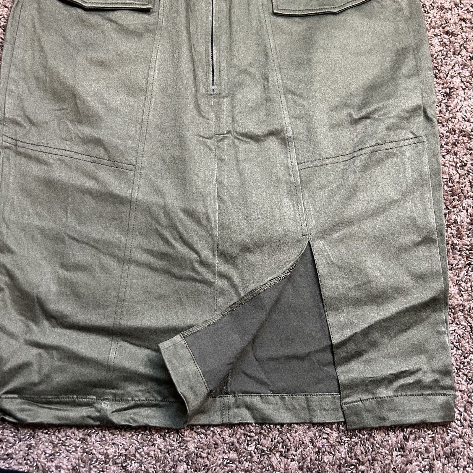 Other Lala Anthony Army Green Skirt - Women’s Size 12 Size 34" / US 12 / IT 48 - 2 Thumbnail