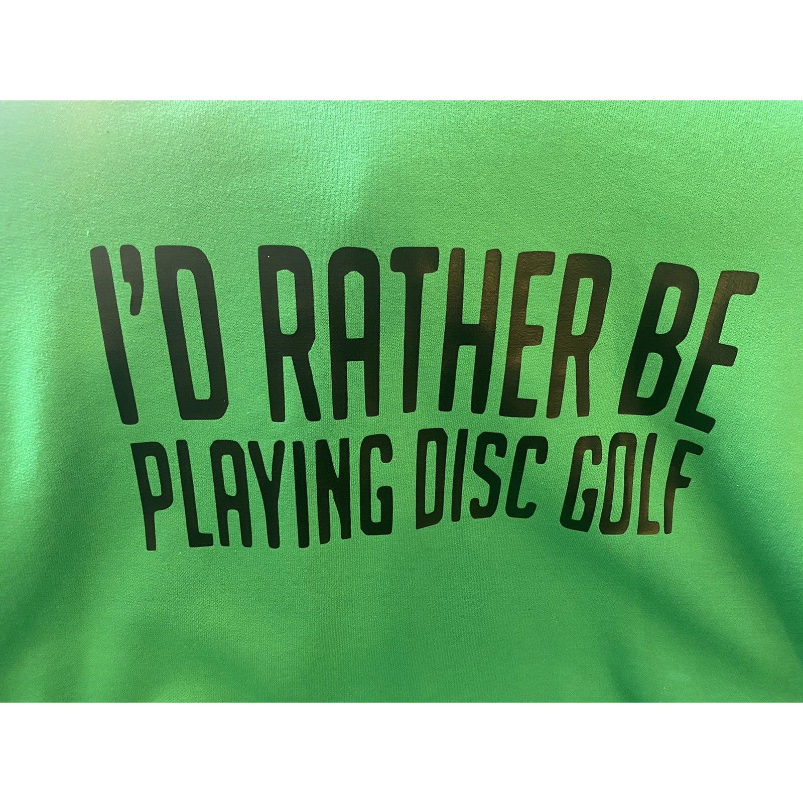 Gildan Id Rather Be PLAYING DISC GOLF Basket Vinyl Logo XL Hoodie Size US XL / EU 56 / 4 - 3 Thumbnail