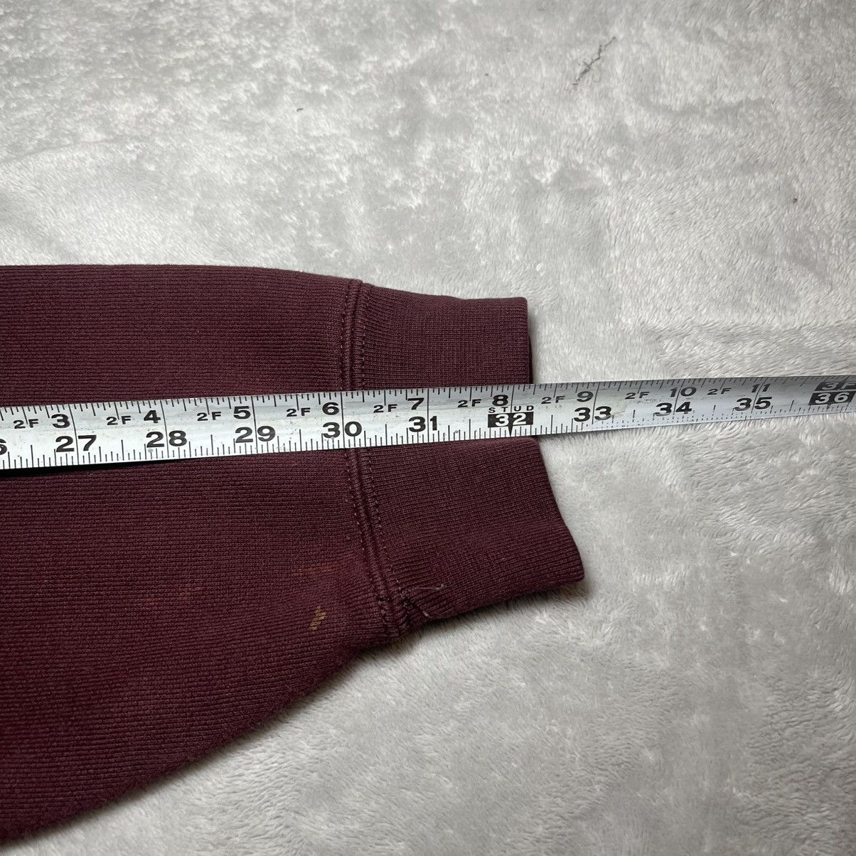 Carhartt Carhartt K288 PRT Loose Fit Hoodie Mens XL Burgundy Y2K Size US XL / EU 56 / 4 - 9 Thumbnail