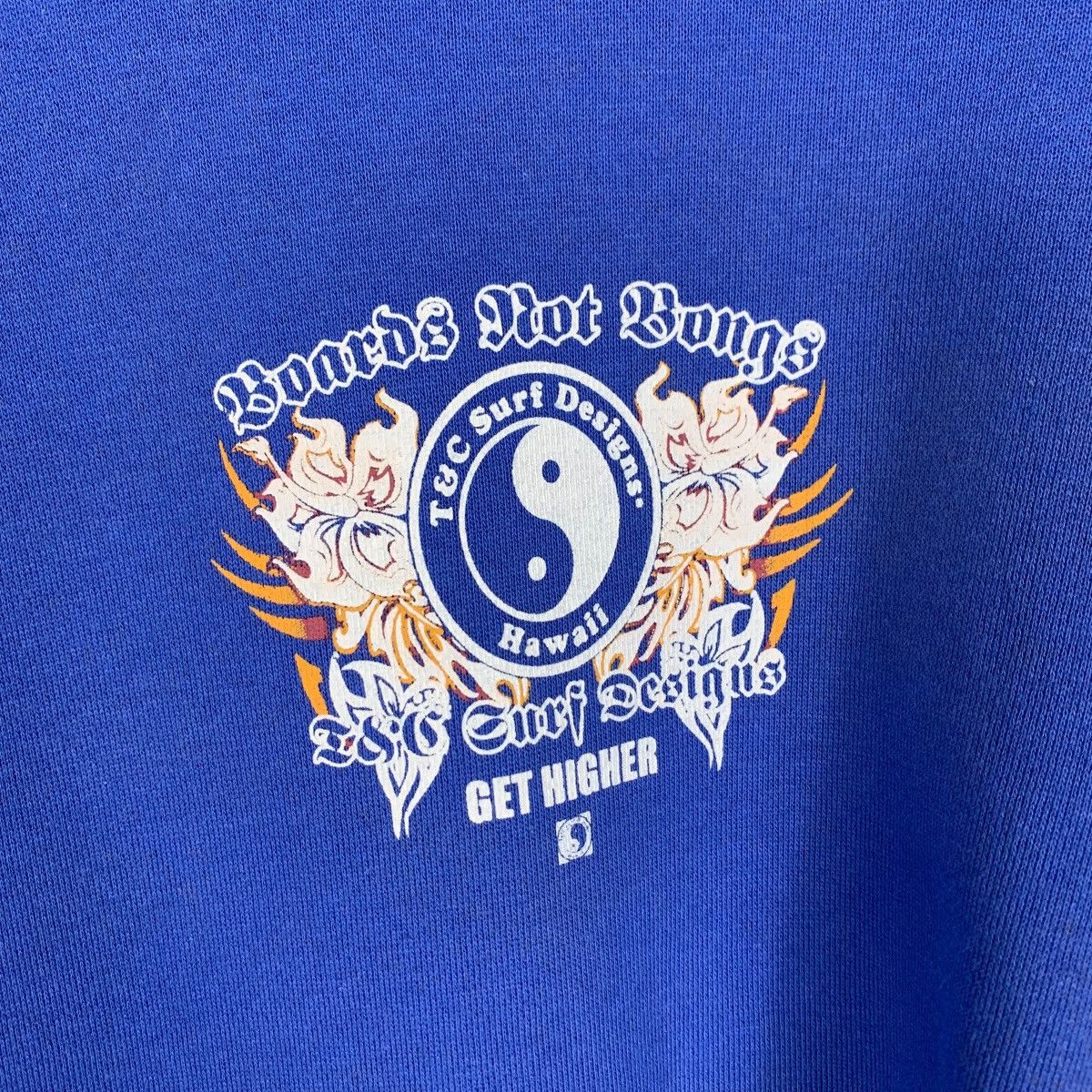 Japanese Brand T&C SURF DESIGNS Hawaii Taichi Big Logo Sweatshirt #1922-C83 Size US M / EU 48-50 / 2 - 9 Thumbnail