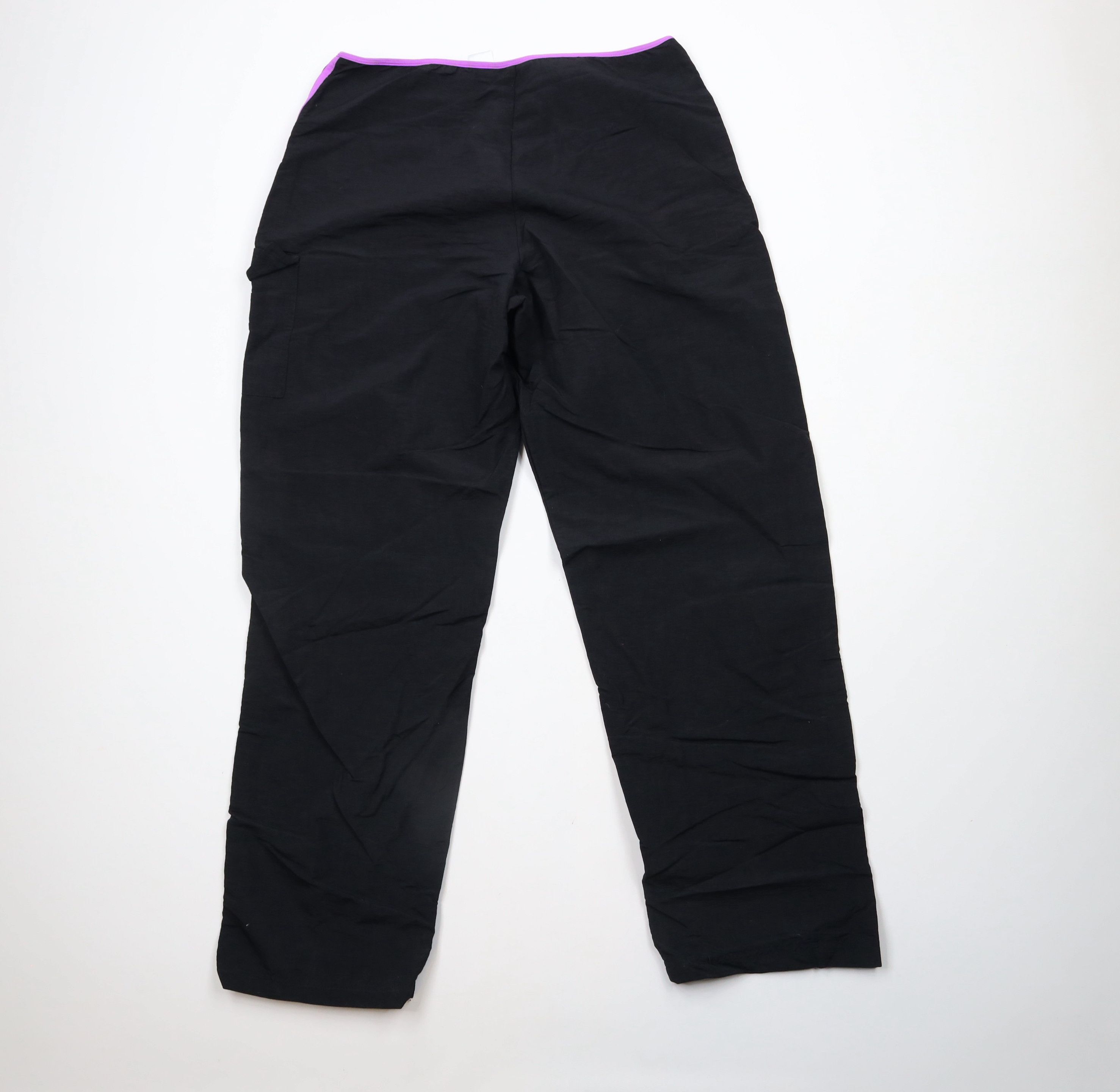 Vintage Vintage Y2K Streetwear Flared Wide Leg Cargo Pants Black Size 32" / US 10 / IT 46 - 10 Thumbnail