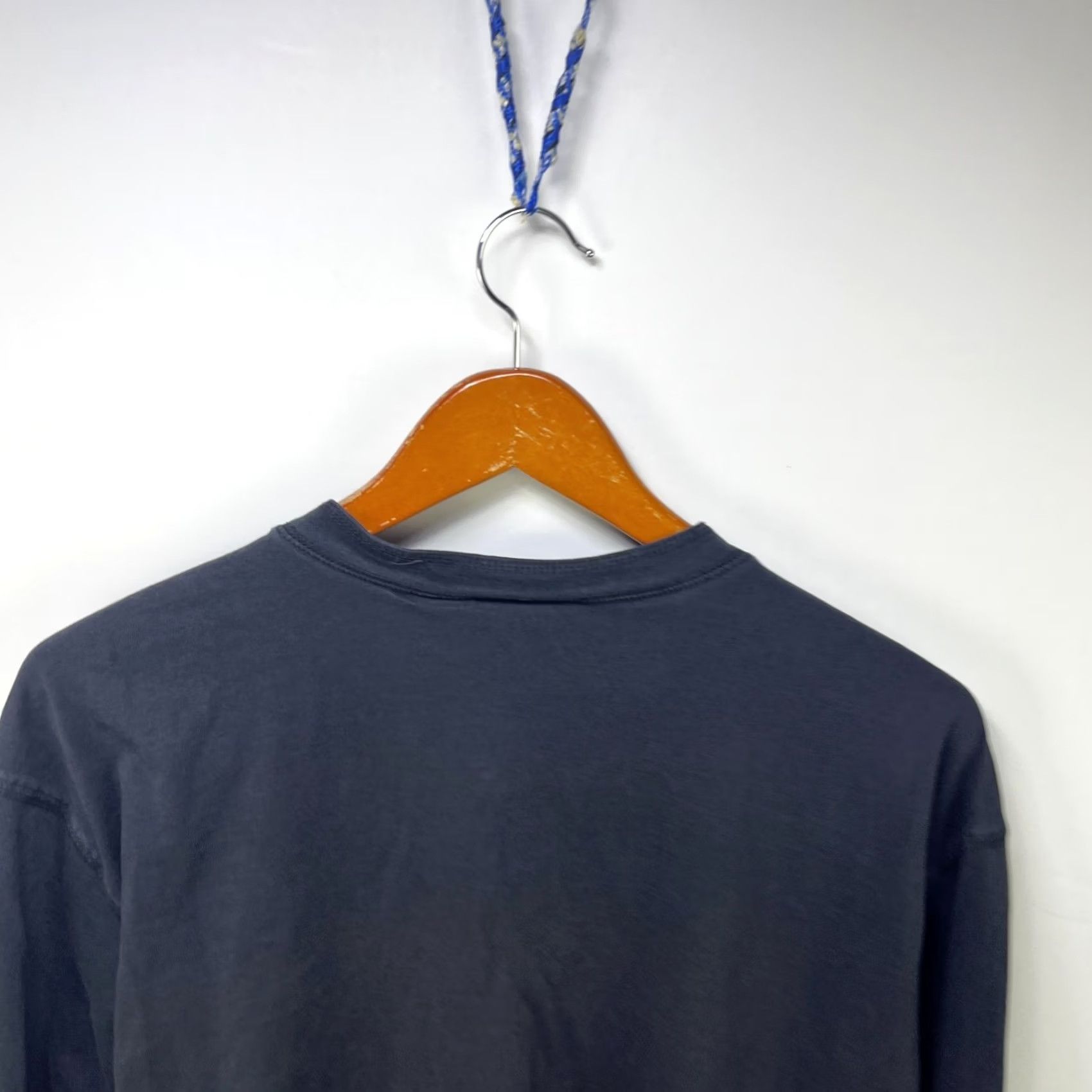 Vintage VINTAGE 90s Sun Faded Blank Henley Long Sleeve Shirt XL Black Cotton Thermal Mens Size US XL / EU 56 / 4 - 7 Thumbnail