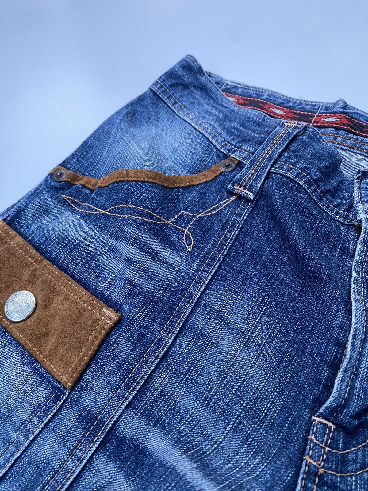Edwin Vintage Edwin Double Pocket Denim Flared Size US 33 - 7 Thumbnail
