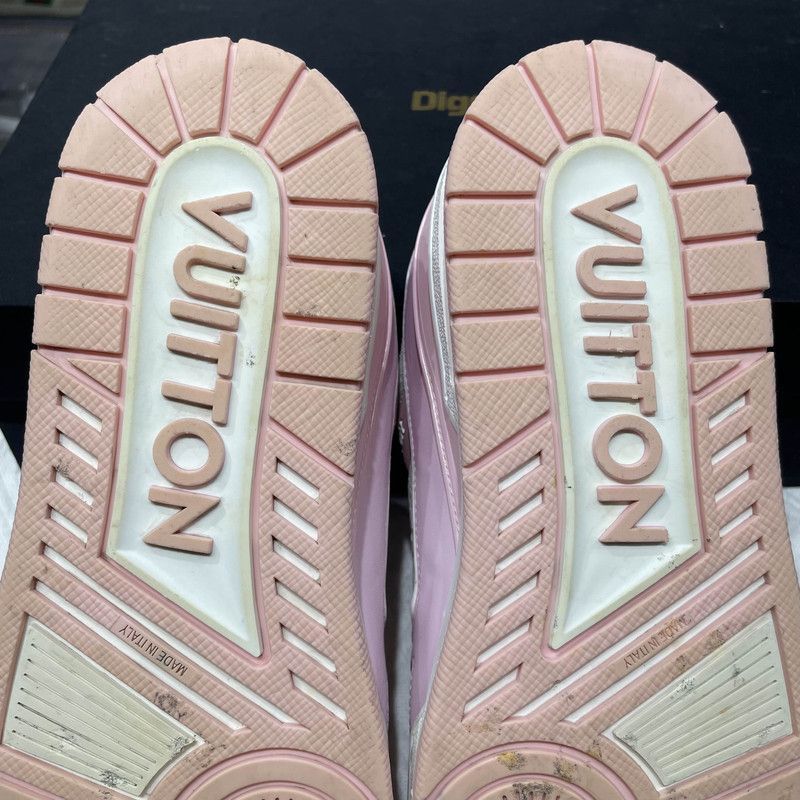 Louis Vuitton Louis Vuitton Trainer Leather Sneakers in Pink -2508 Size US 8 / EU 41 - 6 Thumbnail