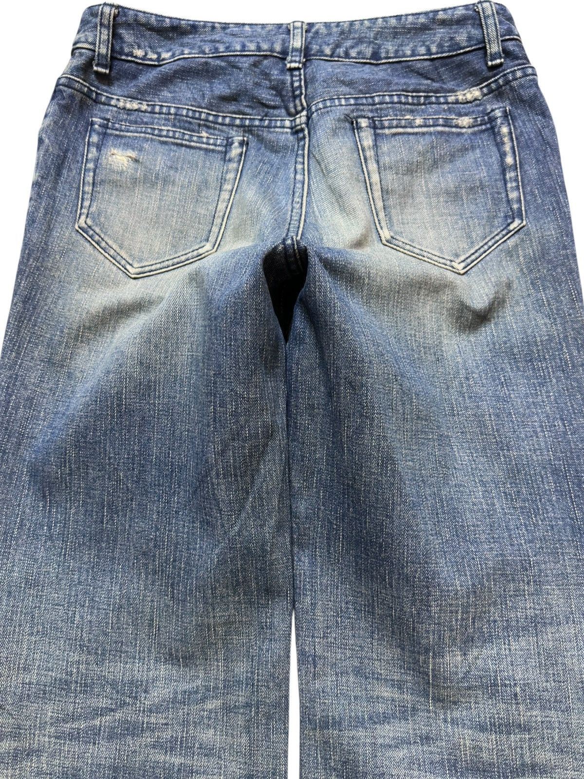 Chaos Gone Global Vintage Global Rythme Essence Ripped Distressed Denim Size US 29 - 7 Thumbnail