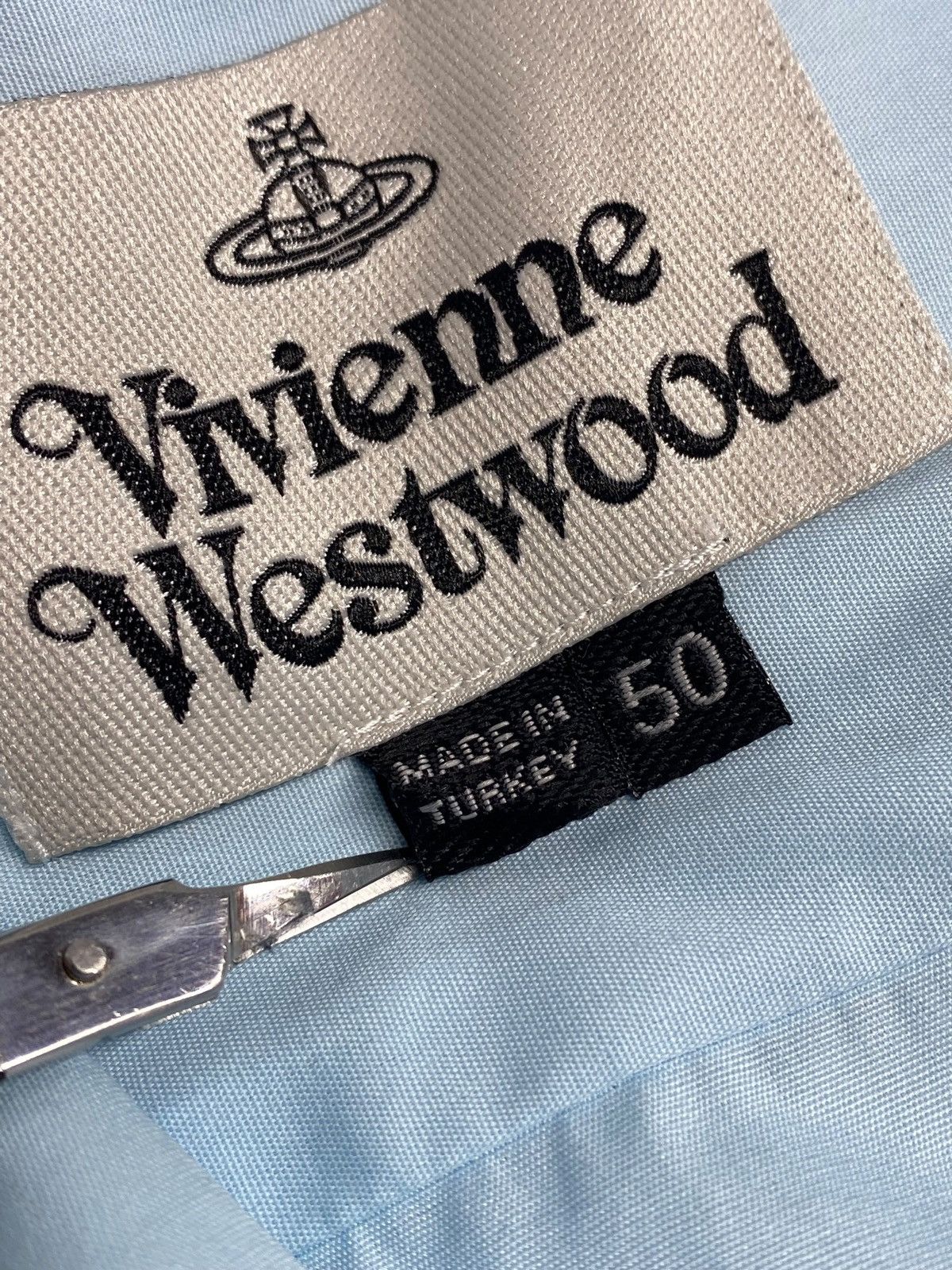 Vivienne Westwood 🔥 VIVIENNE WESTWOOD SKY BLUE ORB SHIRT CLASSIC TURKEY MADE Size US M / EU 48-50 / 2 - 13 Thumbnail