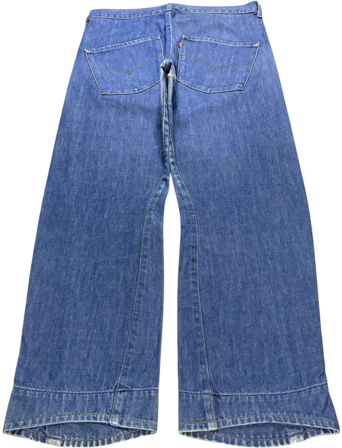 Levi's Vintage 90s Levis Engineered Faded Wash Distress Baggy Jean Size US 34 / EU 50 - 2 Thumbnail