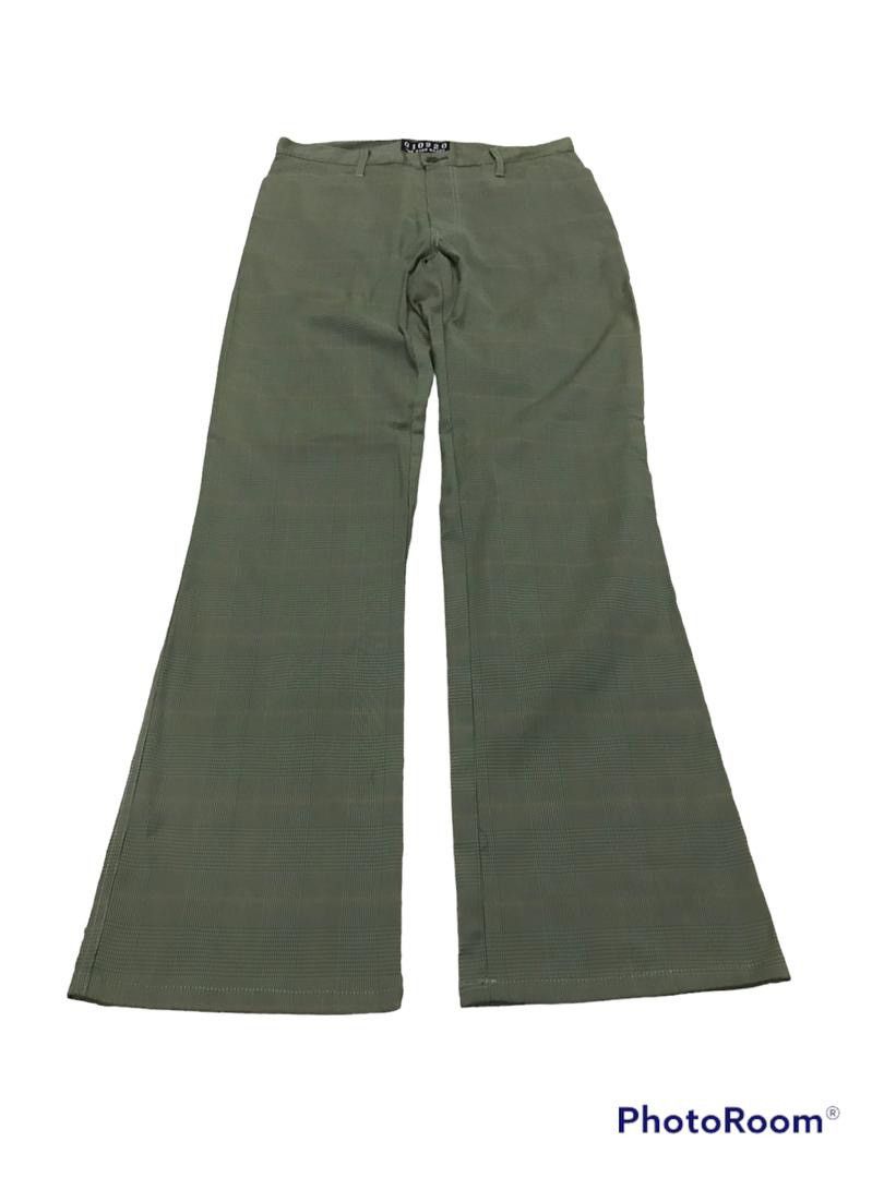 Other Vintage Japanese 010920 Flare The Nine Heads Tartan Pants Size US 29 - 5 Thumbnail