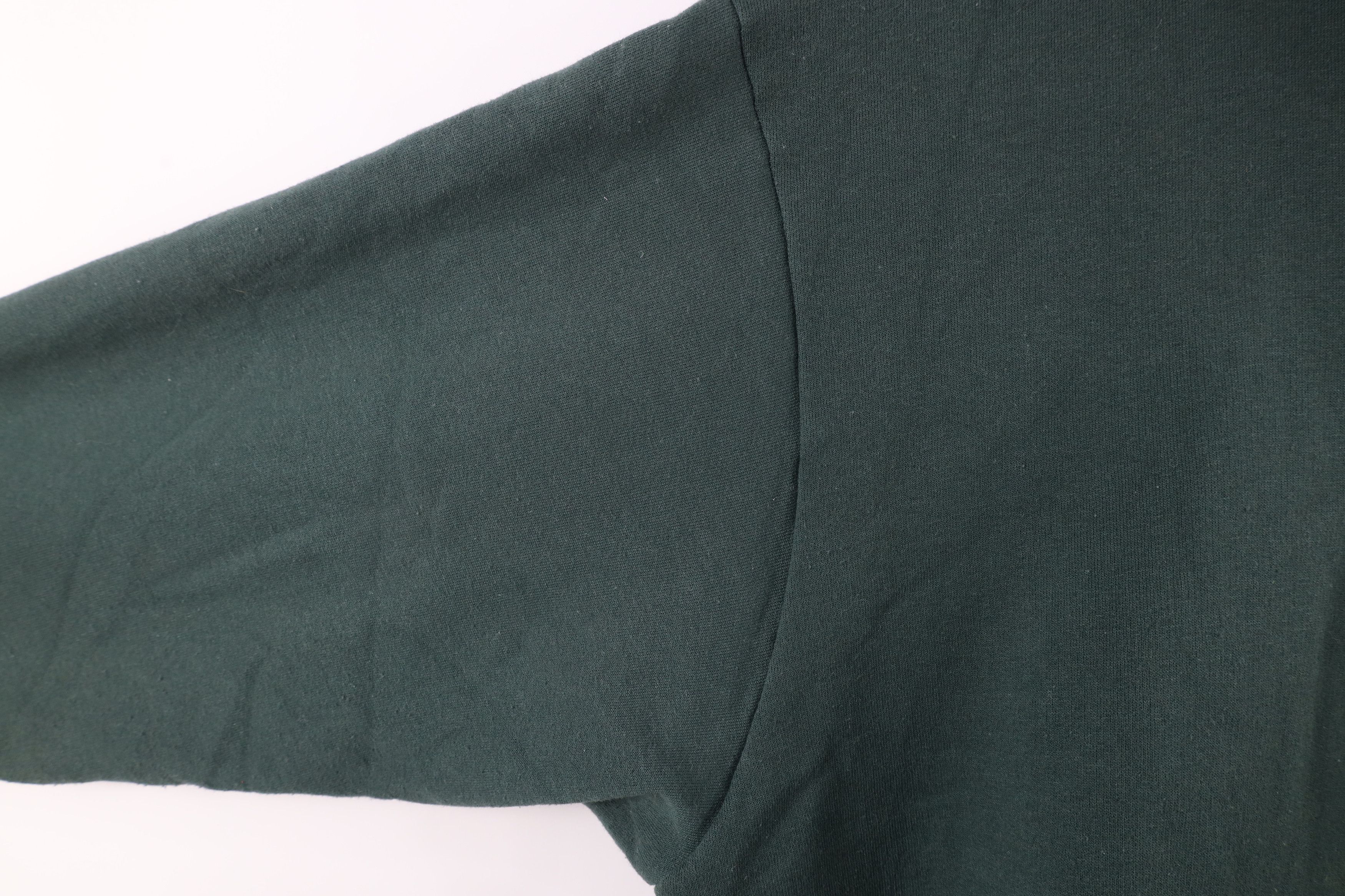 Vintage Vintage 90s Streetwear Full Zip Hoodie Sweatshirt Green Size 3XL / US 20-22 - 5 Thumbnail